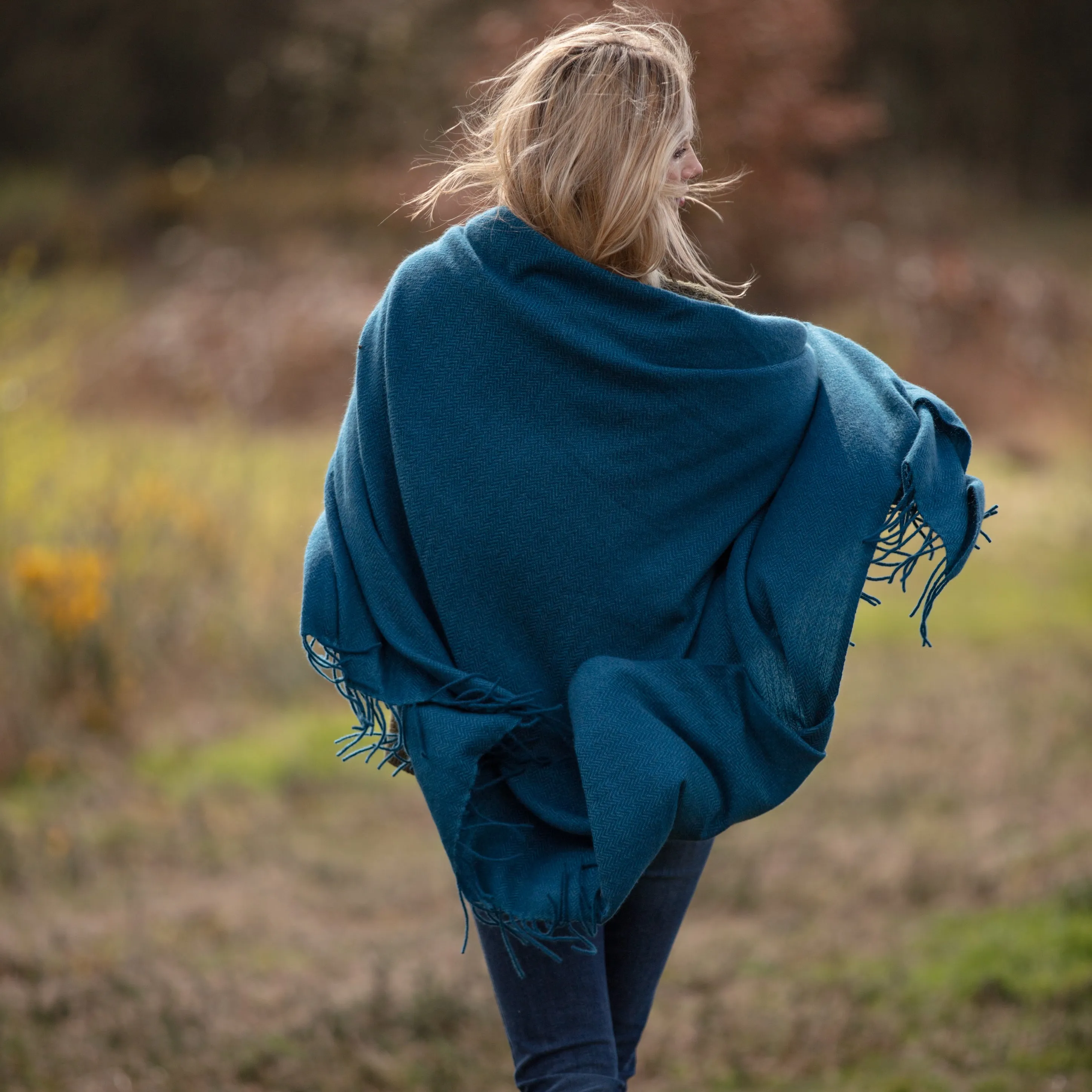 100% Cashmere - Oversize Wrap Shawl Scarf