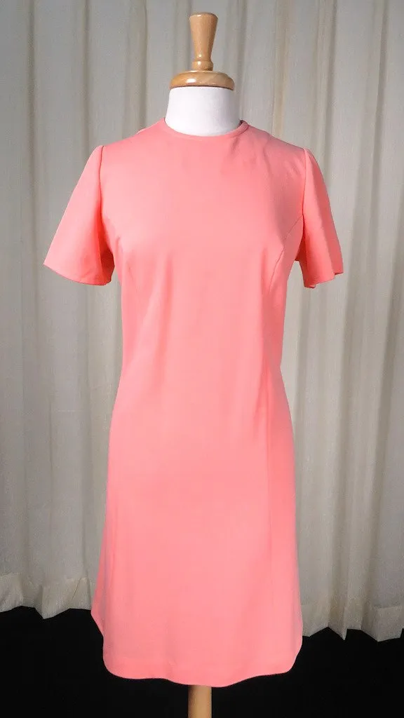 1960s Coral Floral Dress & Coat