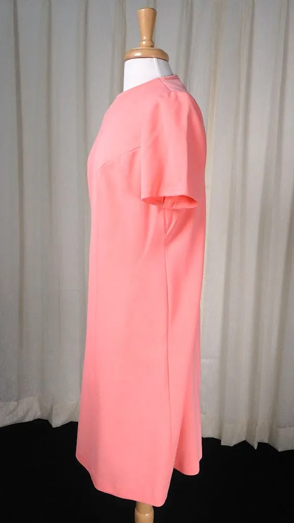 1960s Coral Floral Dress & Coat