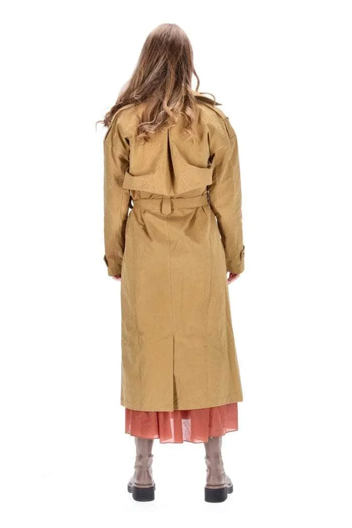 Alfie Trench Coat Ochre