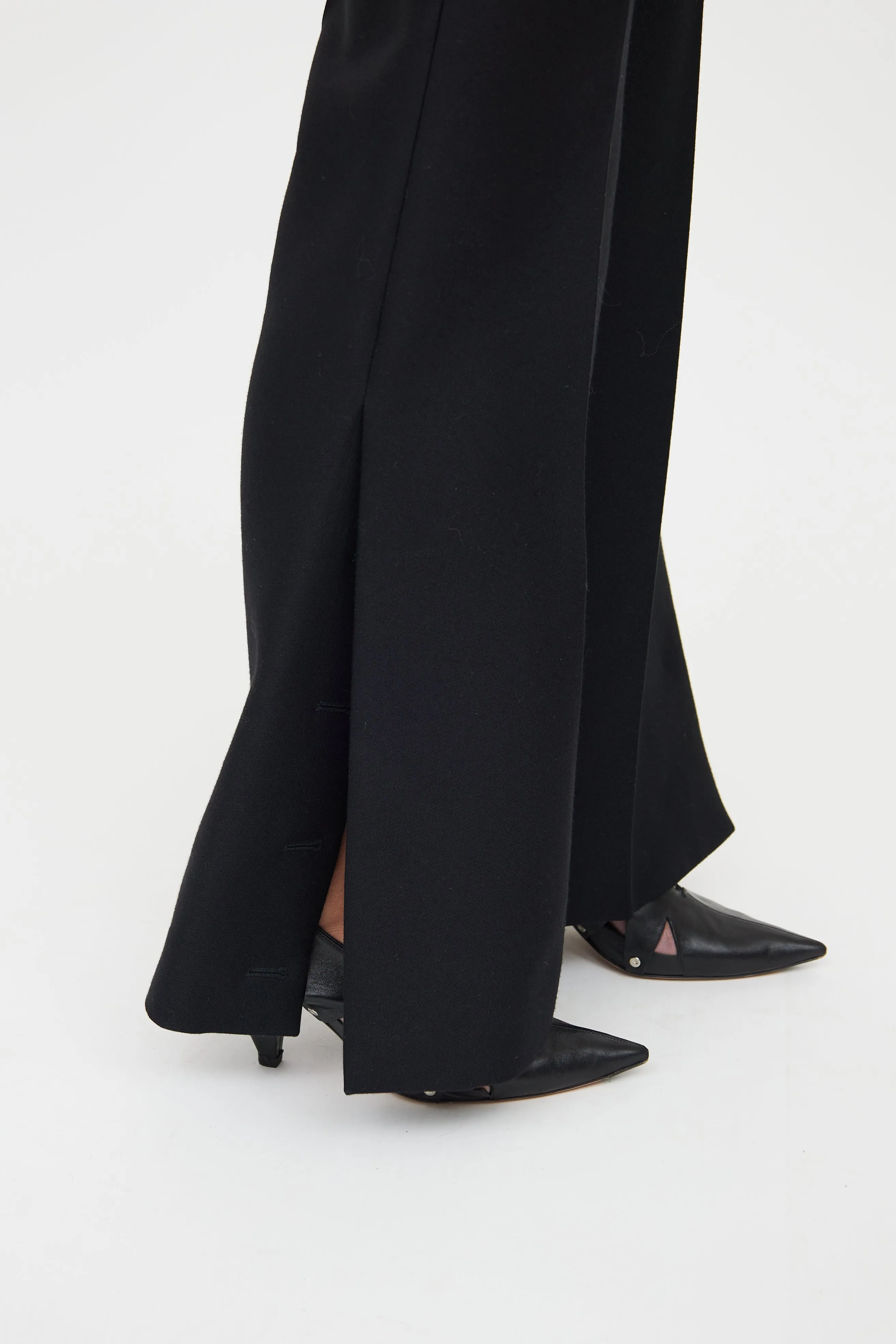 Black Flare Trousers