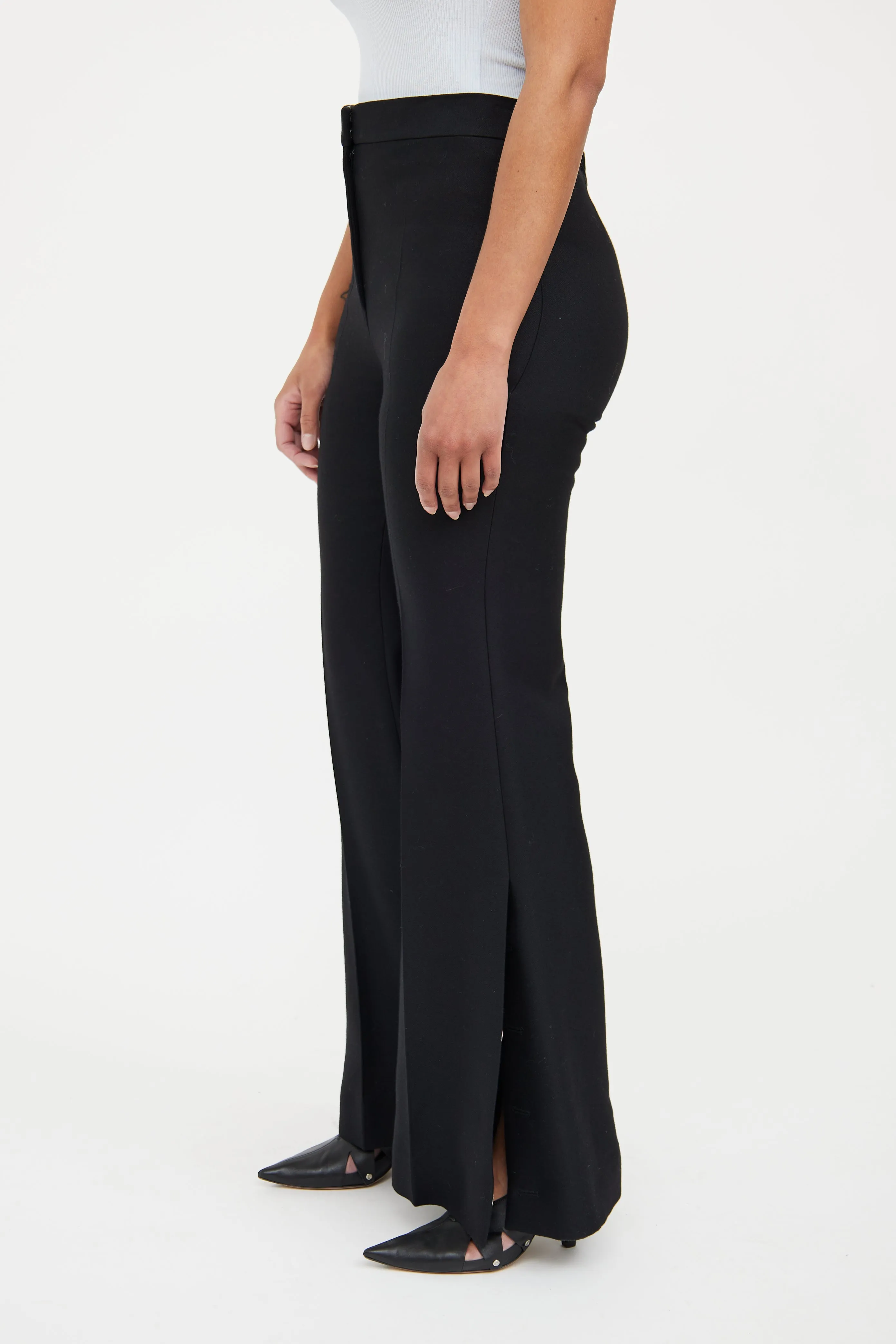 Black Flare Trousers