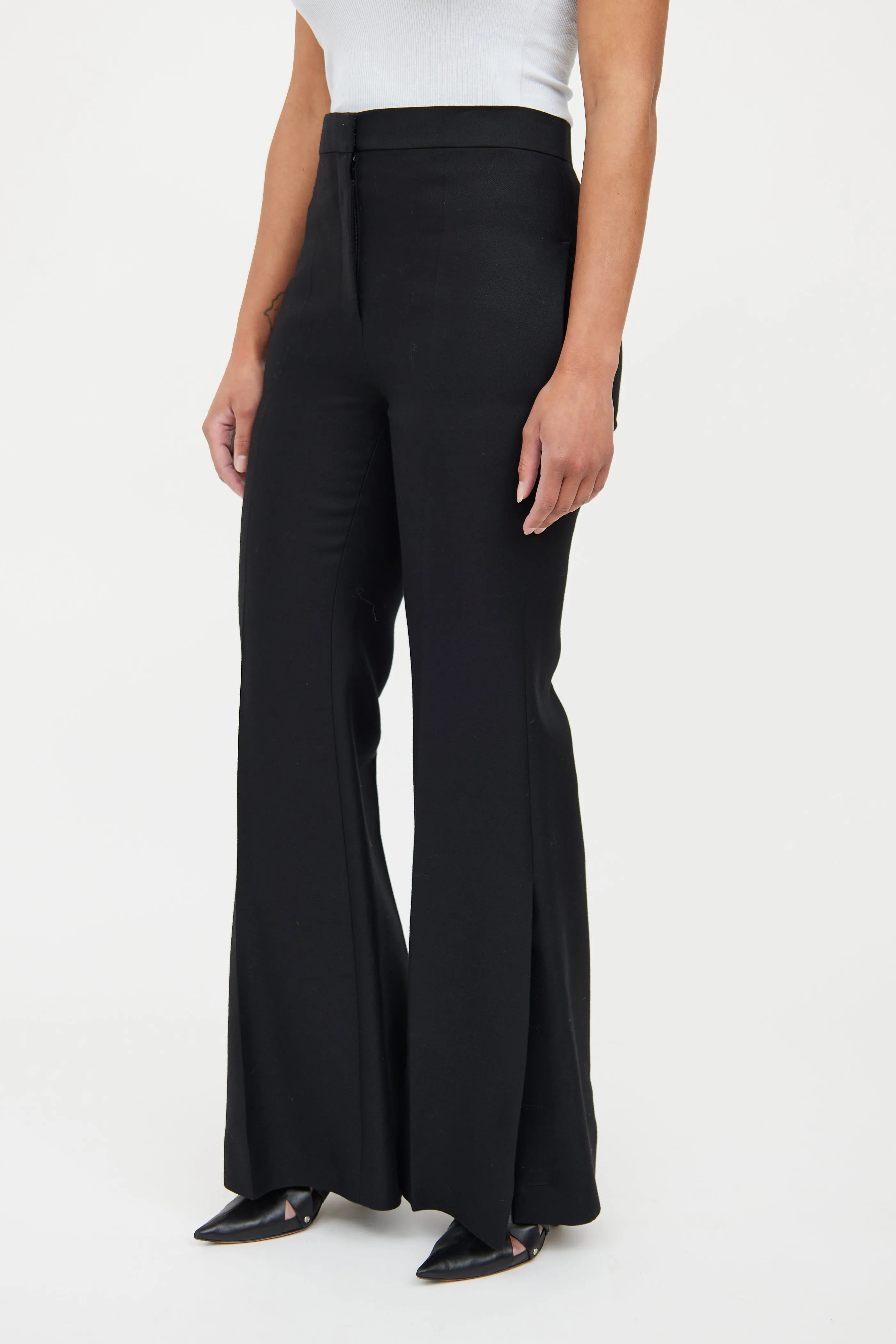 Black Flare Trousers