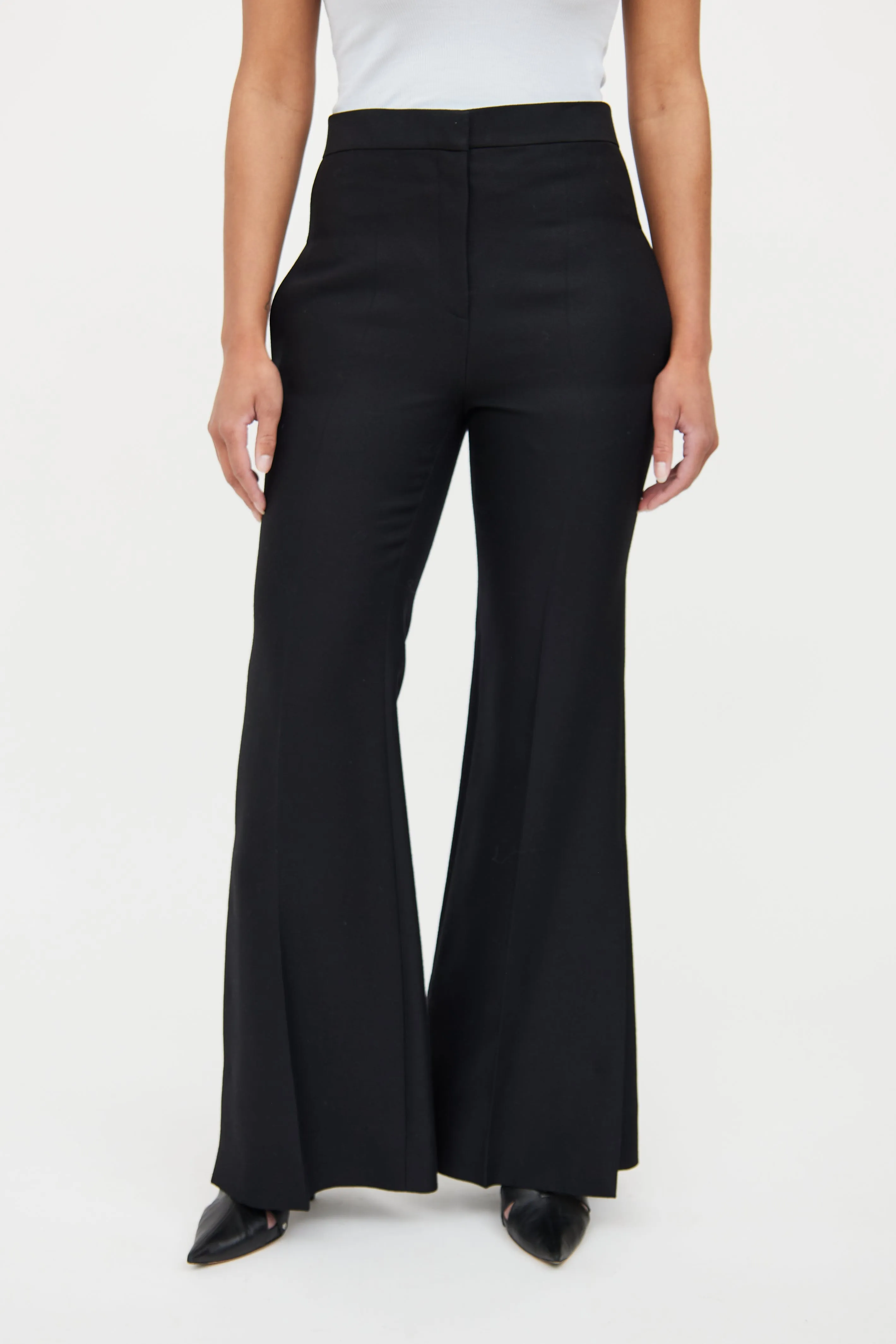 Black Flare Trousers