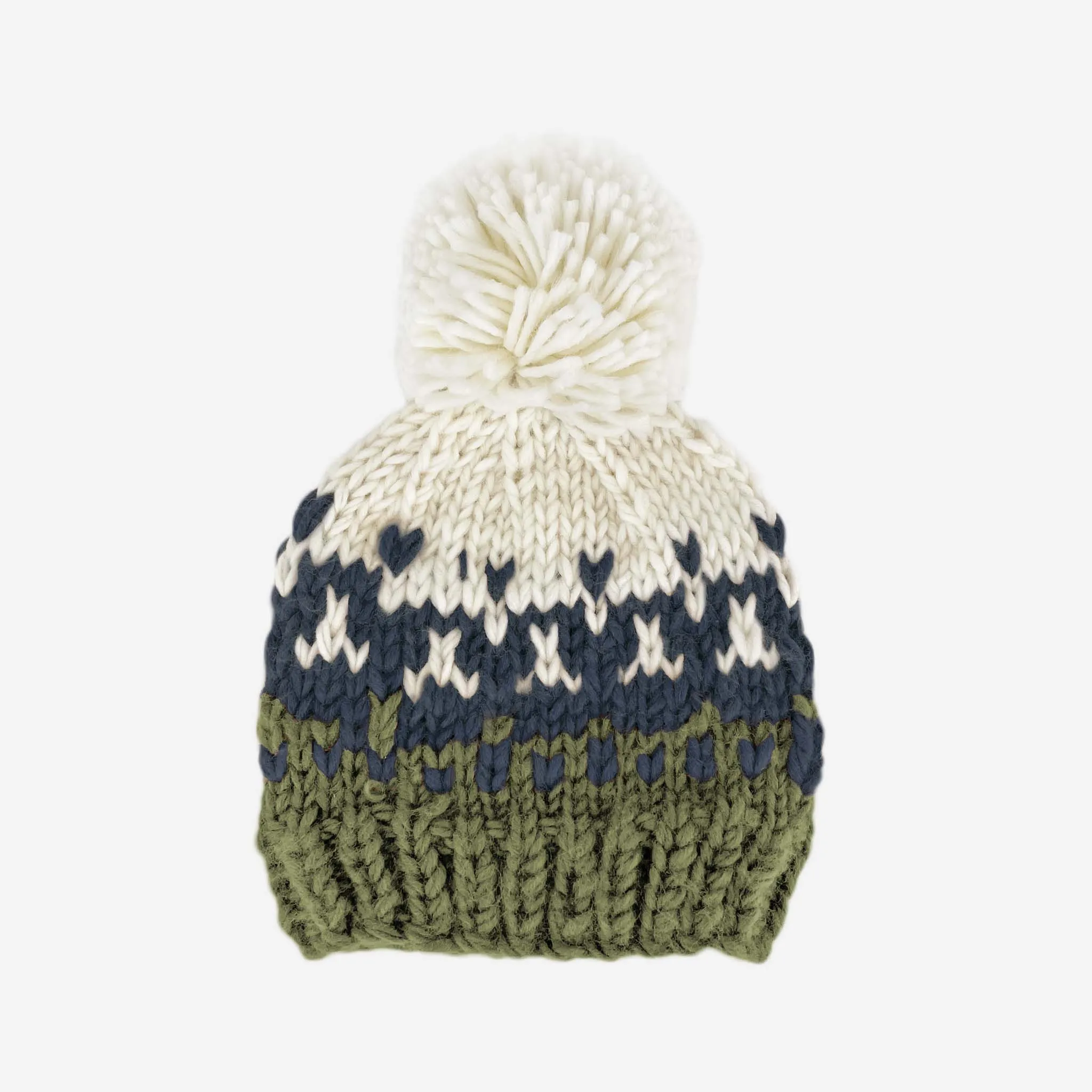 Blueberry Hill Navy Nell Knit Stripe Hat