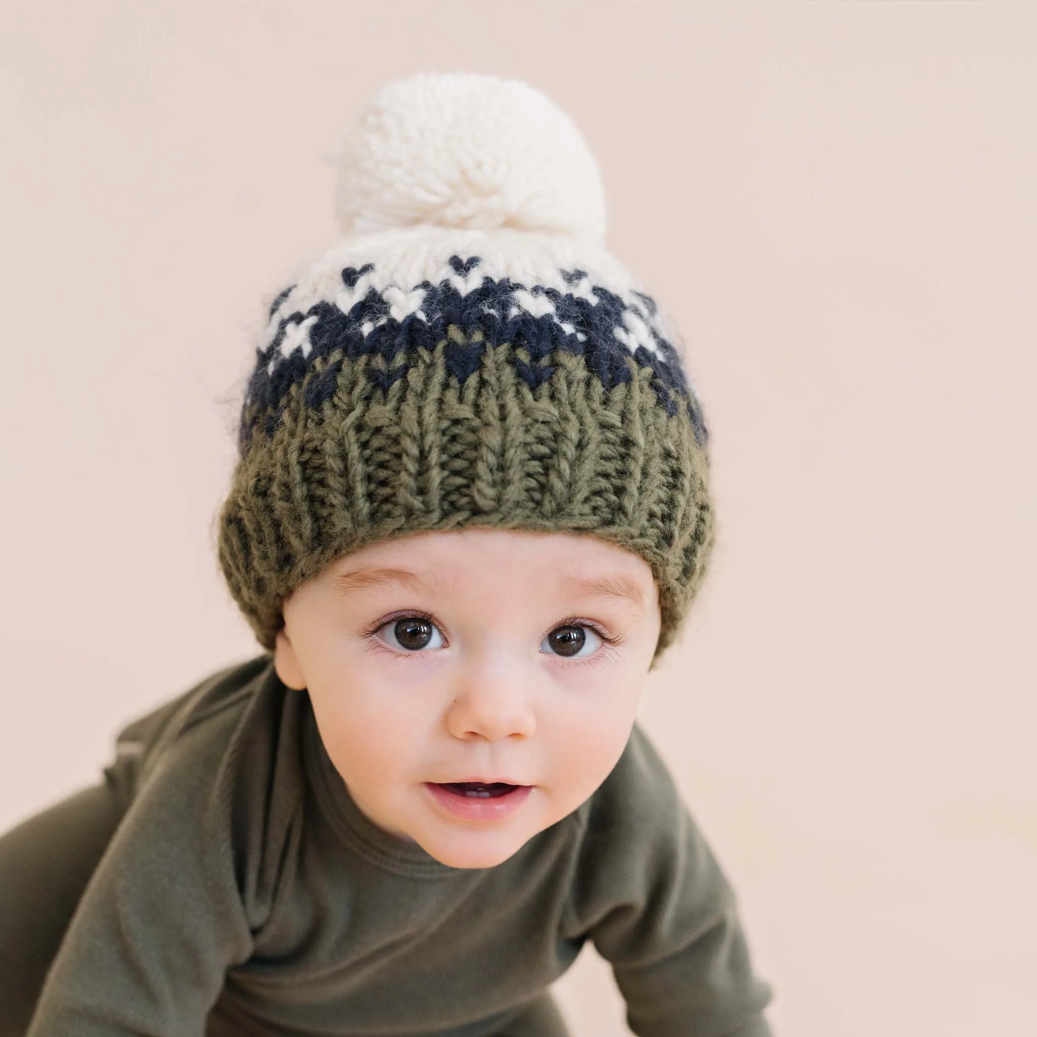 Blueberry Hill Navy Nell Knit Stripe Hat
