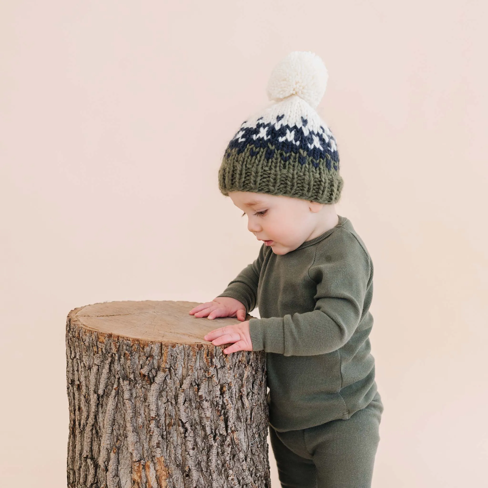 Blueberry Hill Navy Nell Knit Stripe Hat