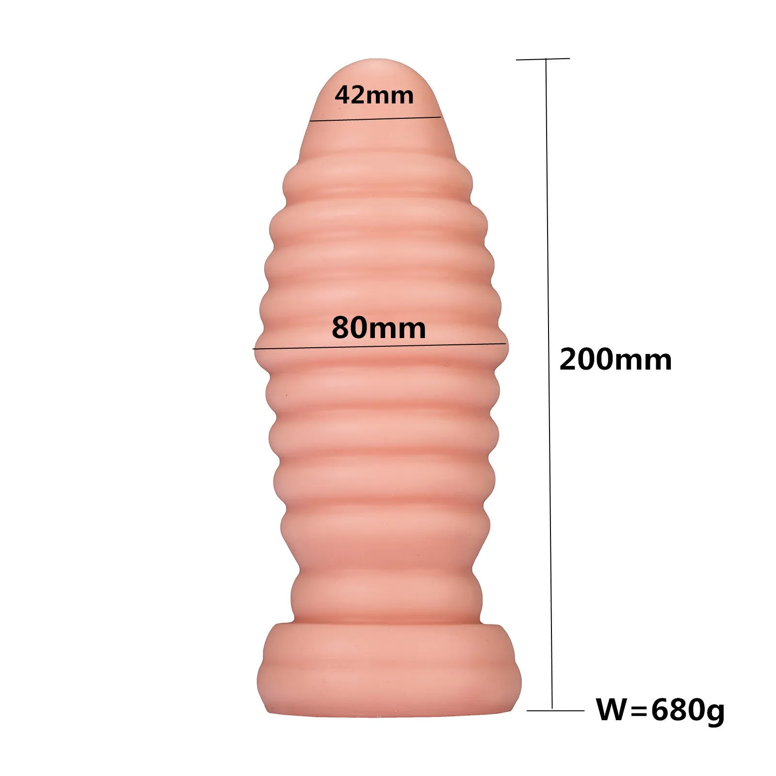 Bumhole Plunder Large Ribbed Butt Plug