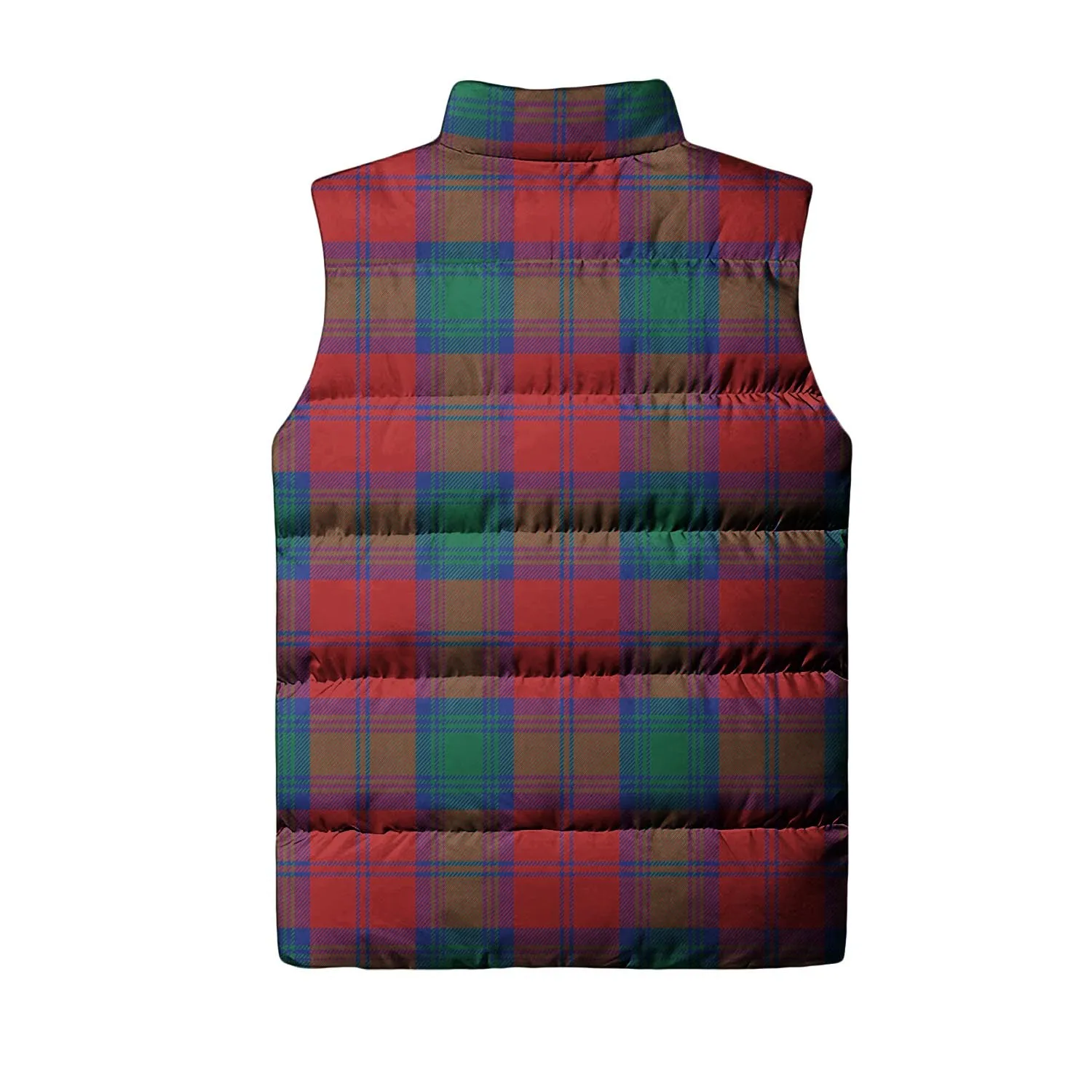 Byres (Byses) Tartan Sleeveless Puffer Jacket with Family Crest