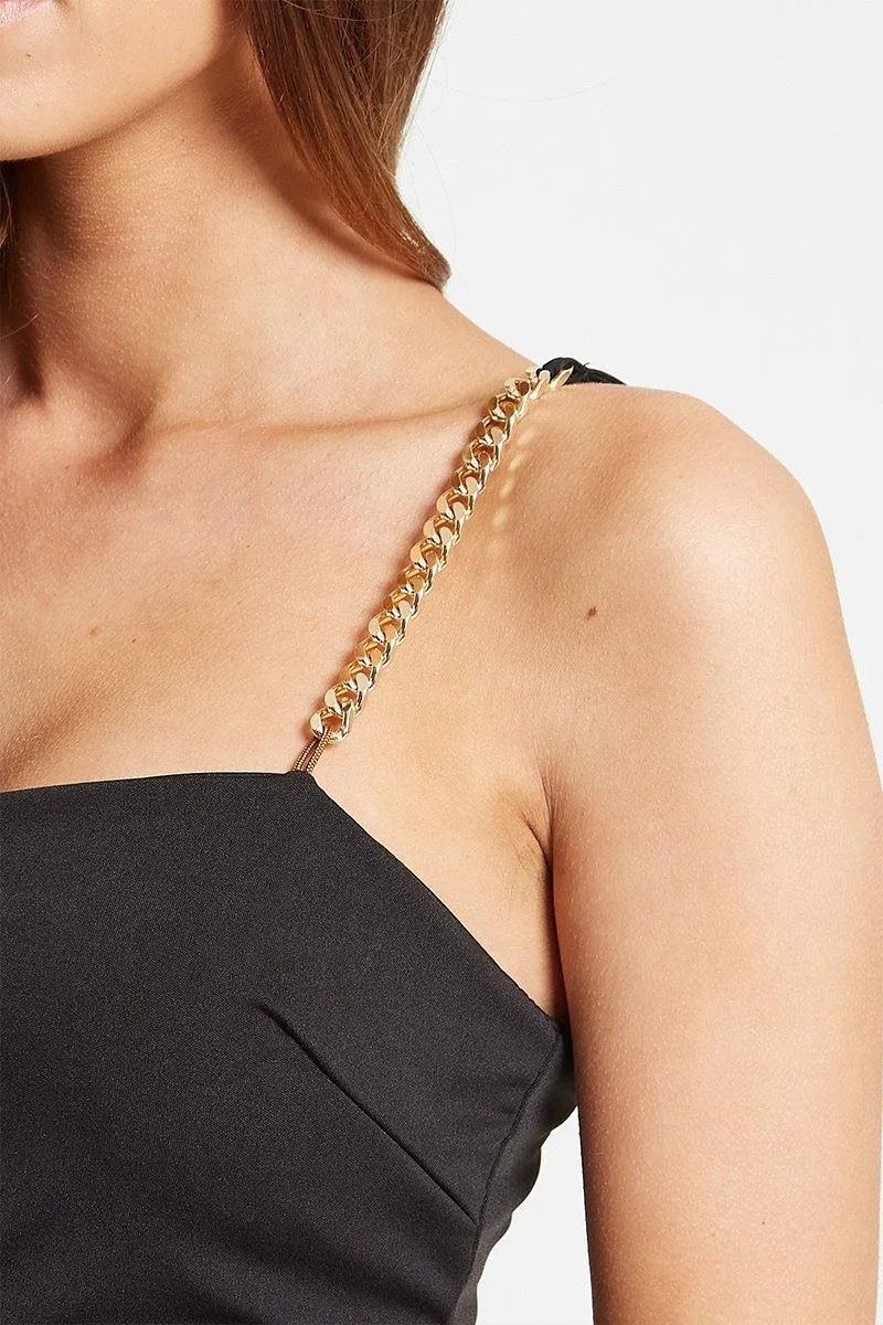 Chain Strap Dress in White