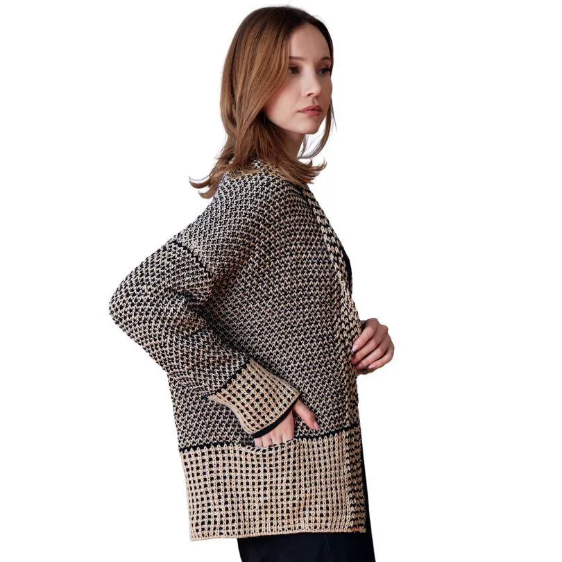 Crosshatch Cardigan Pattern | Harvest DK Yarn