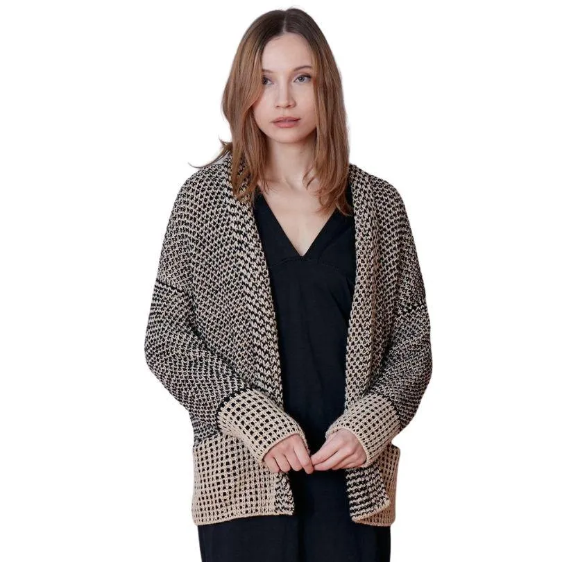 Crosshatch Cardigan Pattern | Harvest DK Yarn