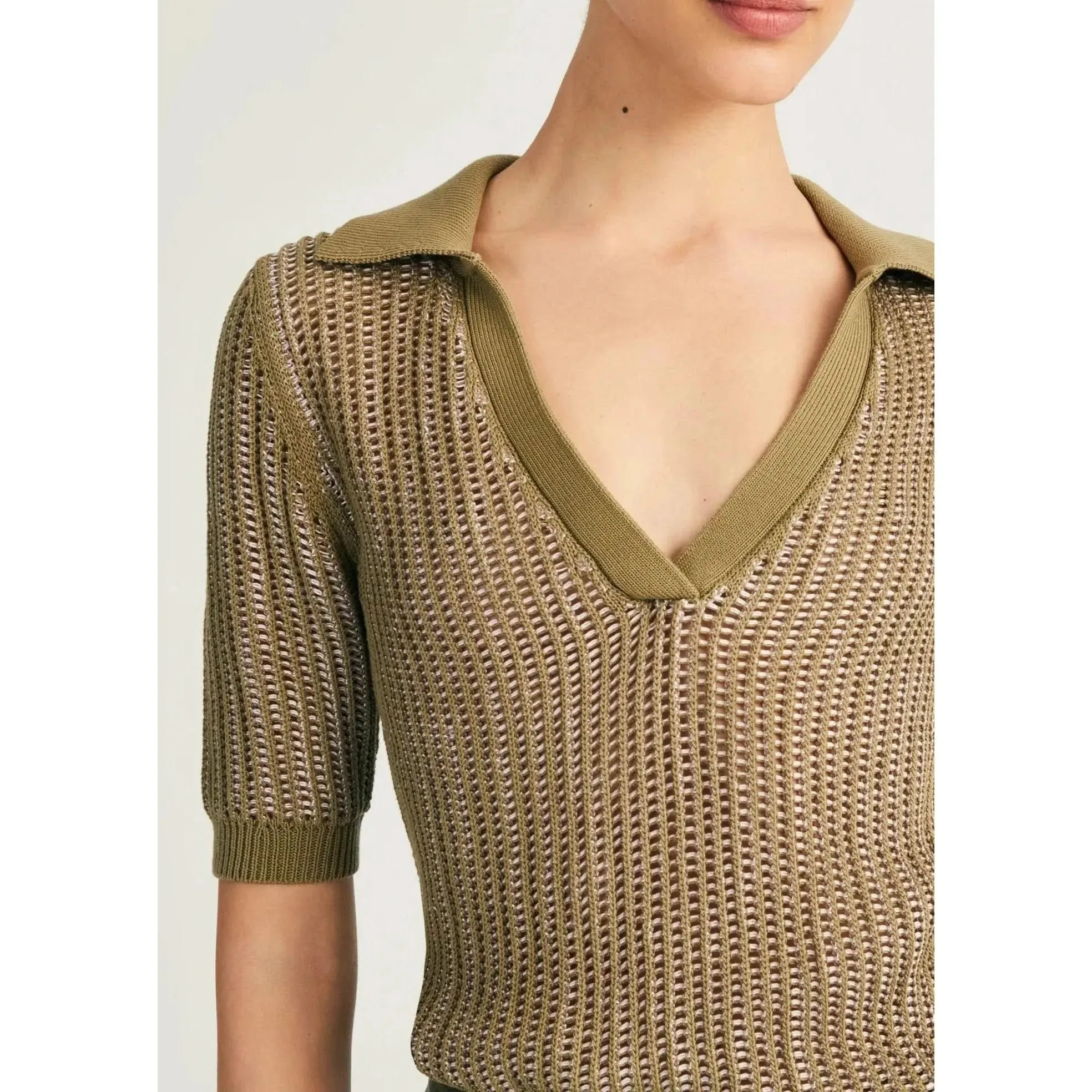 Derek Lam 10 Crosby Axelle Polo Sweater