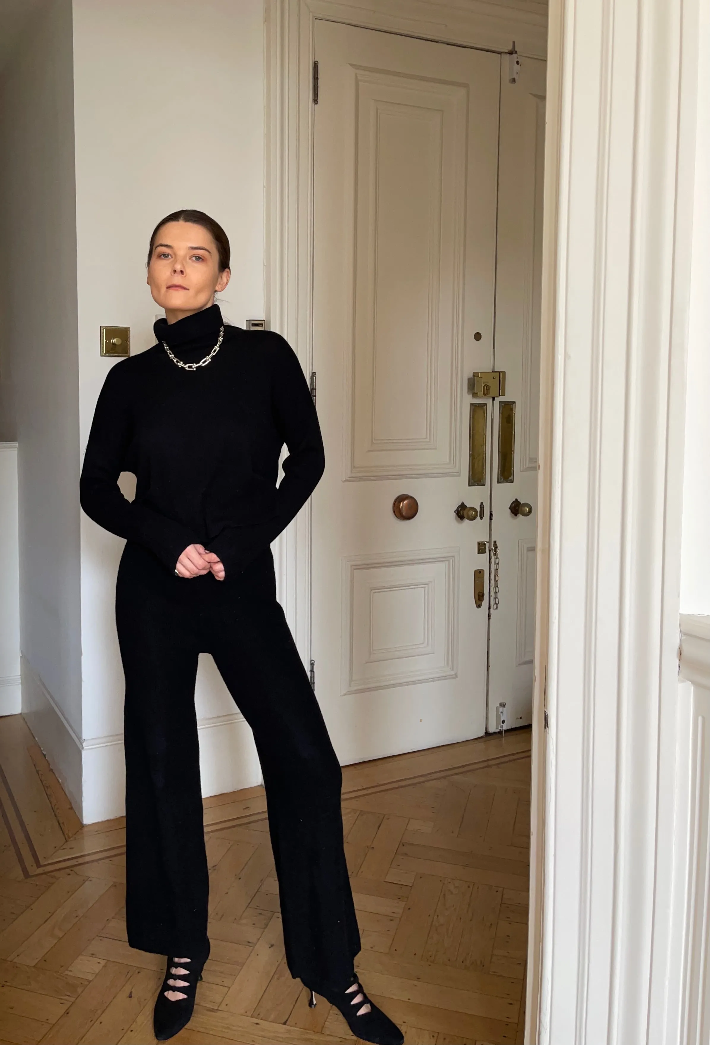 ECO: Black Polo Neck Set
