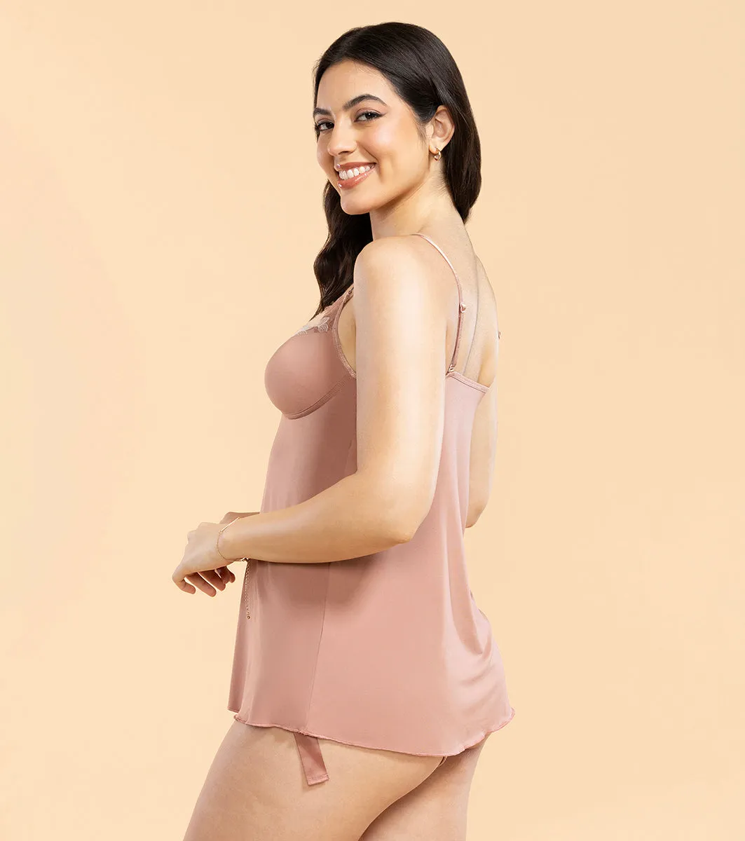 Enamor N143 Luxe Balcony Lift Babydoll & Panty Set