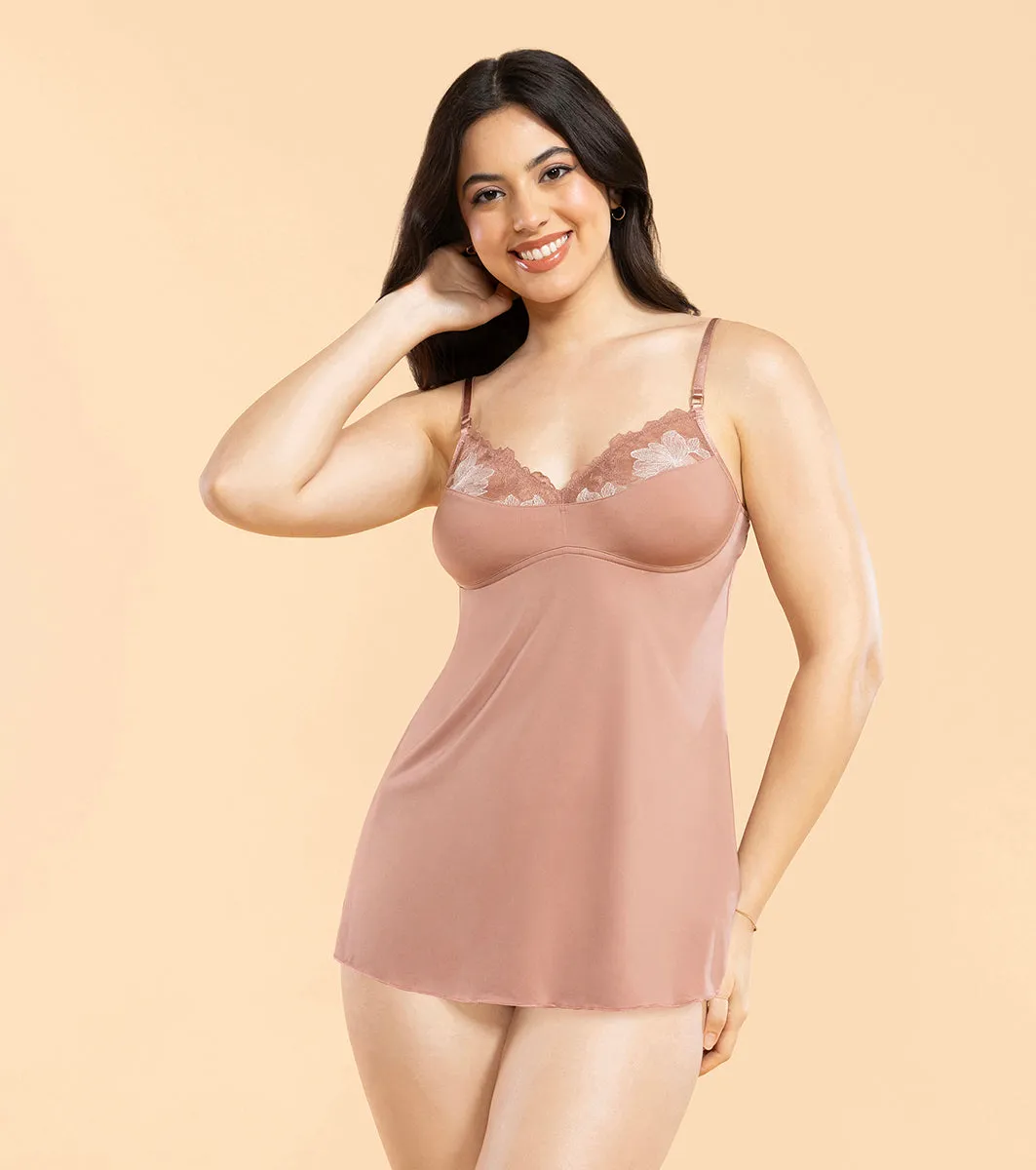 Enamor N143 Luxe Balcony Lift Babydoll & Panty Set