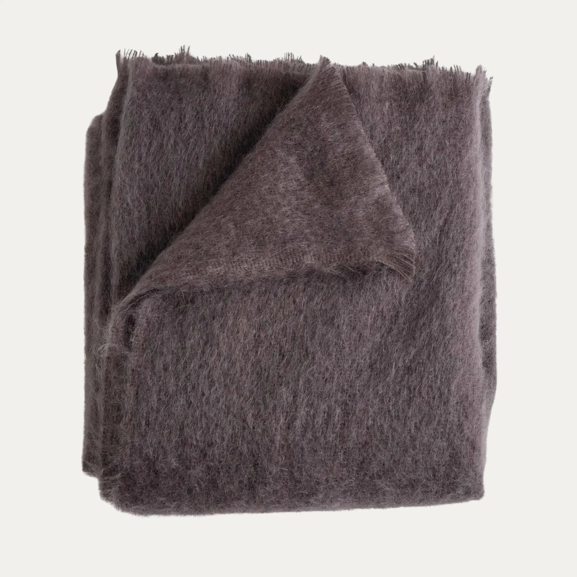 Evangeline Mohair Throw Amethyst