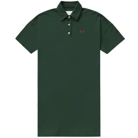 Flag Polo Boyfriend Dress Evergreen