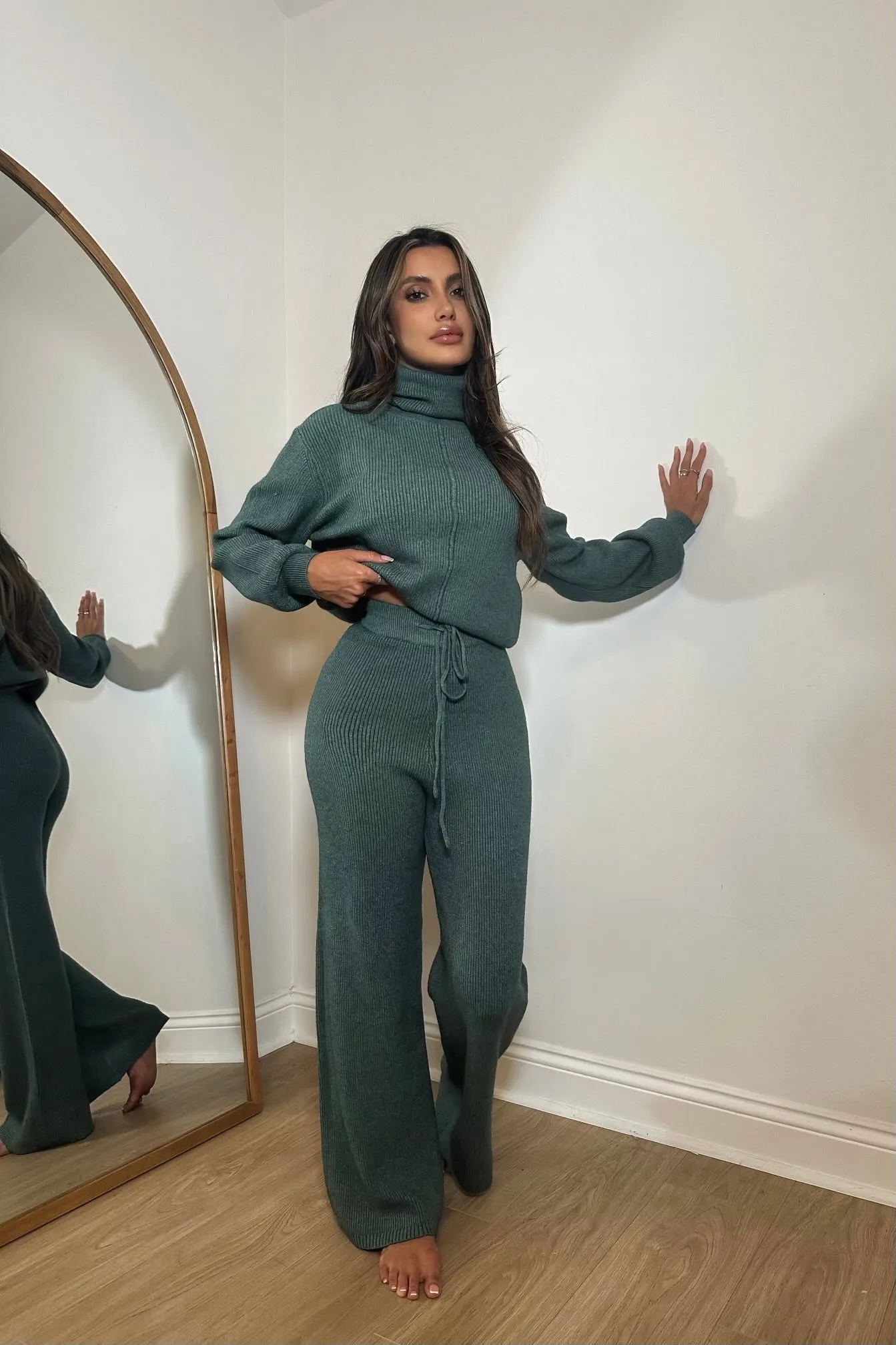 Gallienne Knit 2-Piece Set - Teal