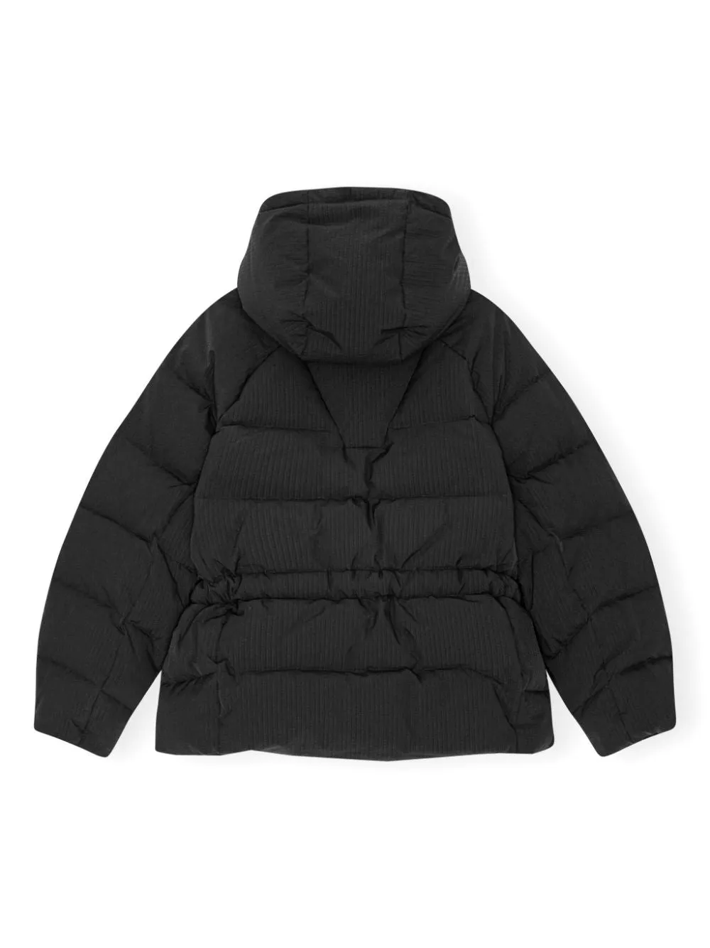 GANNI Oversized Puffer Jacket with Bow Detailing