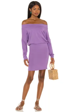 Indah Clothing Babyruth Long Sleeve Mini Dress in Chakra