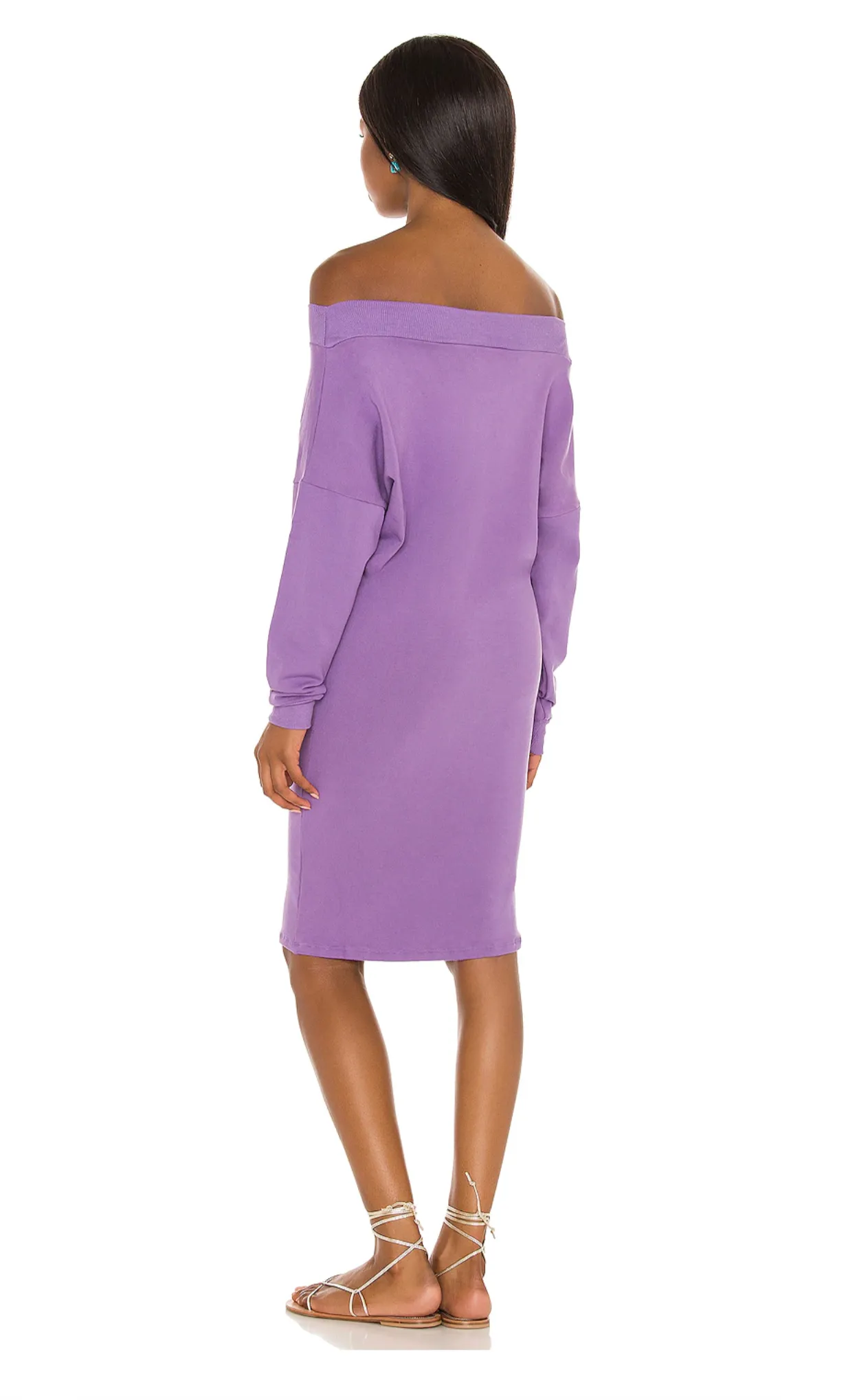 Indah Clothing Babyruth Long Sleeve Mini Dress in Chakra