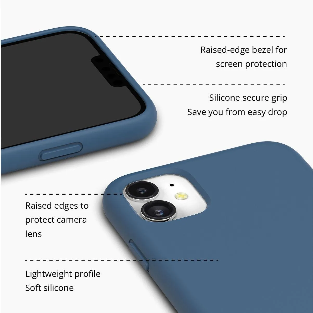 iPhone 11 Dear Cerulean Silicone Phone Case