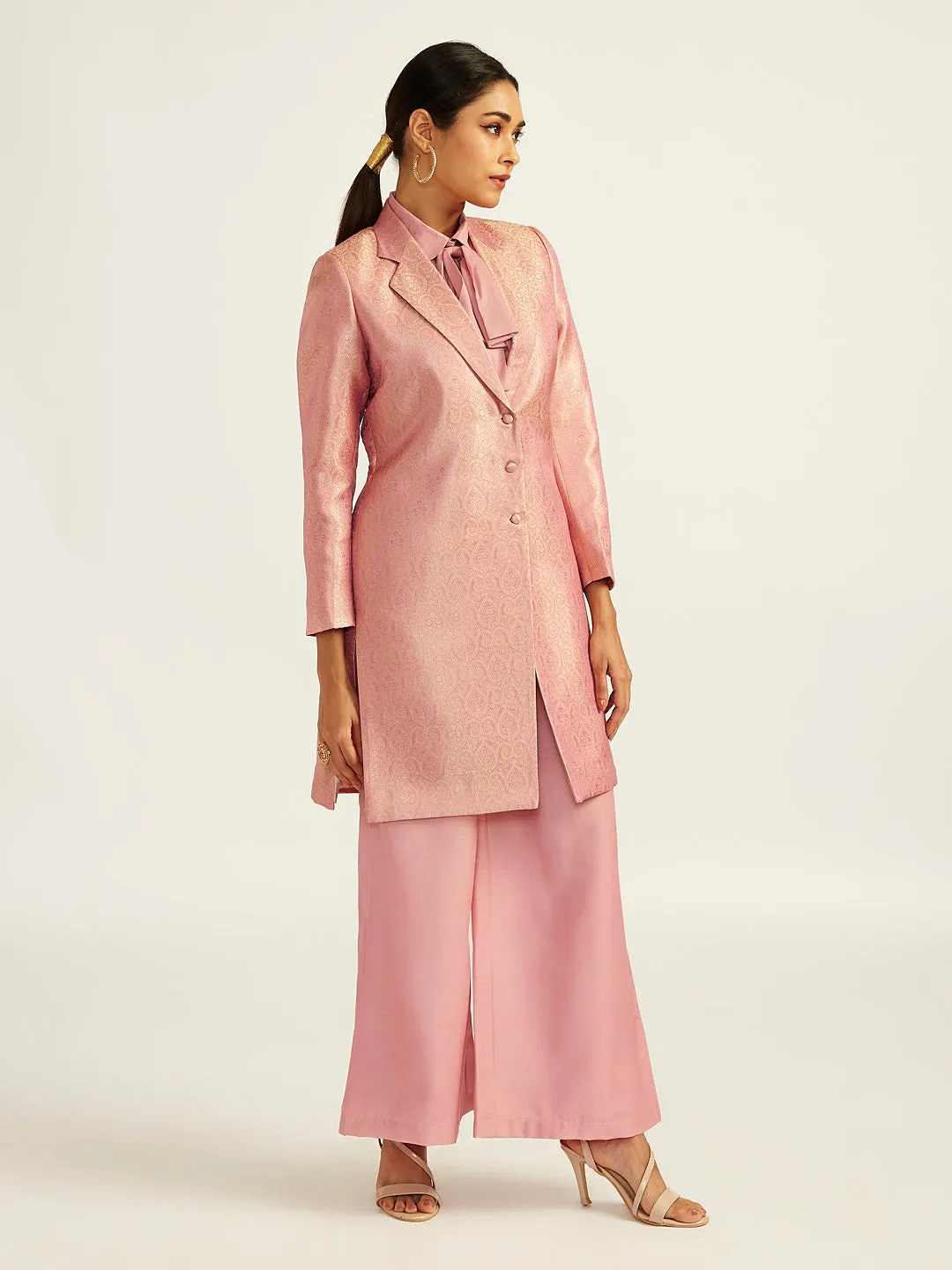 Jashvi Women's Pink Pant Suit Set