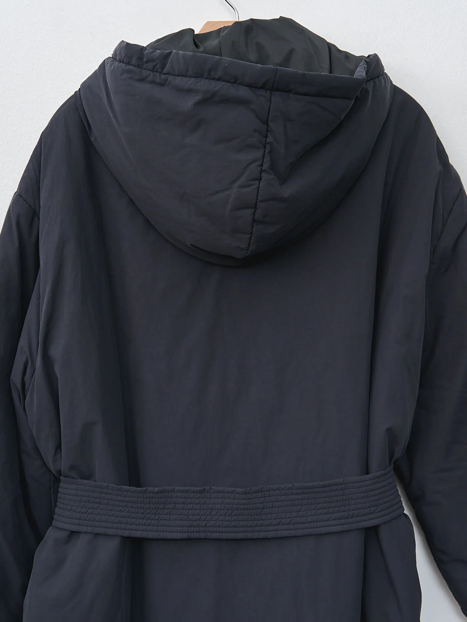 Kariba Belted Wrap Puffer Coat - Black