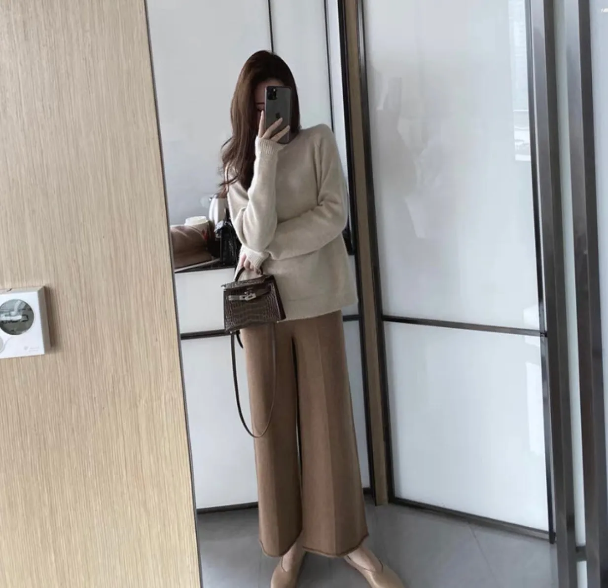 Knitted Wide Pants