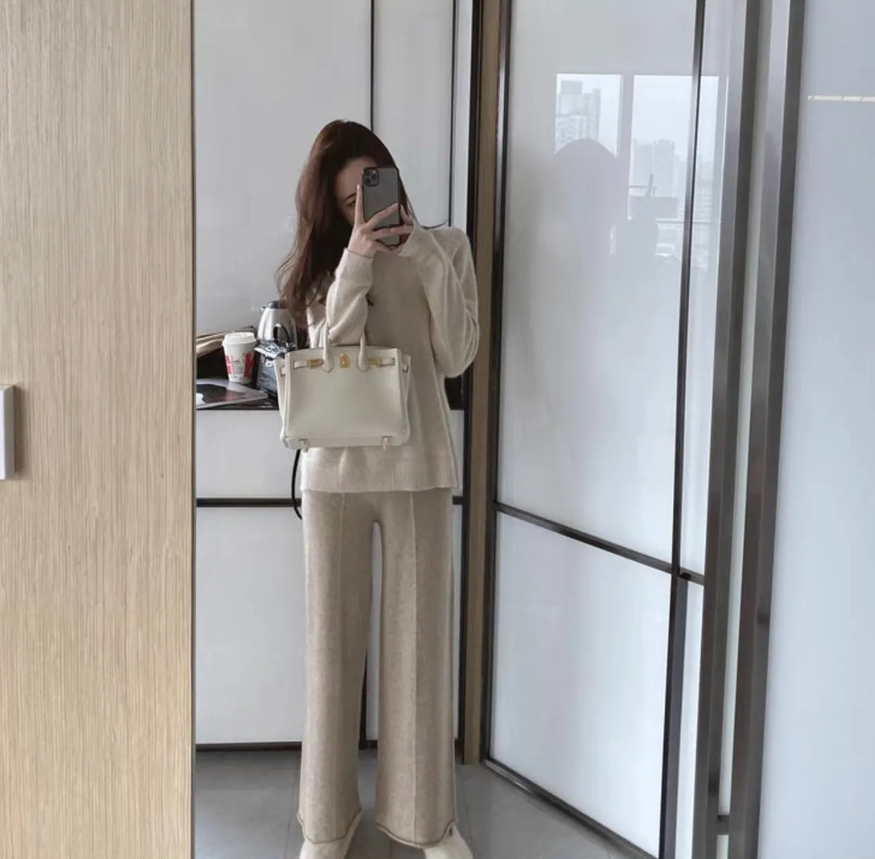 Knitted Wide Pants