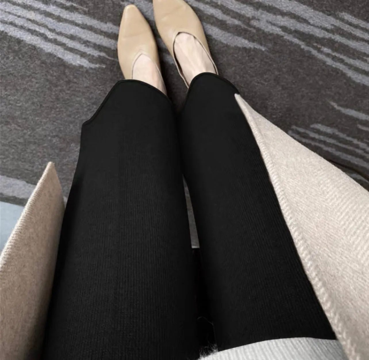Knitted Wide Pants