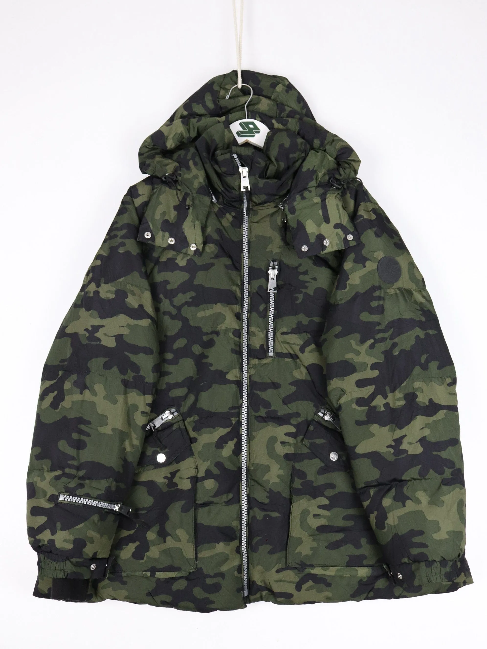 Livik Jacket Womens 2X Green Camo Down Puffer Coat