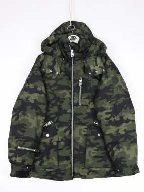 Livik Jacket Womens 2X Green Camo Down Puffer Coat