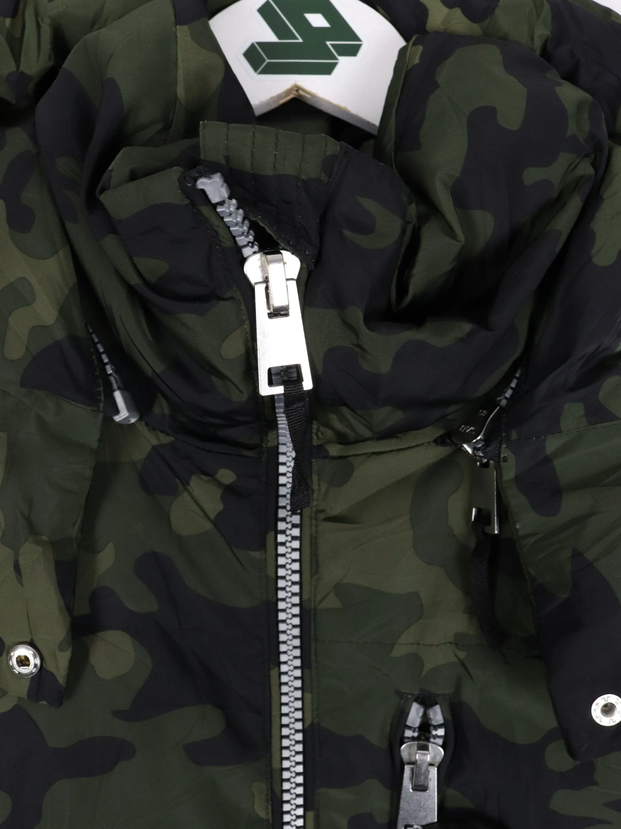 Livik Jacket Womens 2X Green Camo Down Puffer Coat