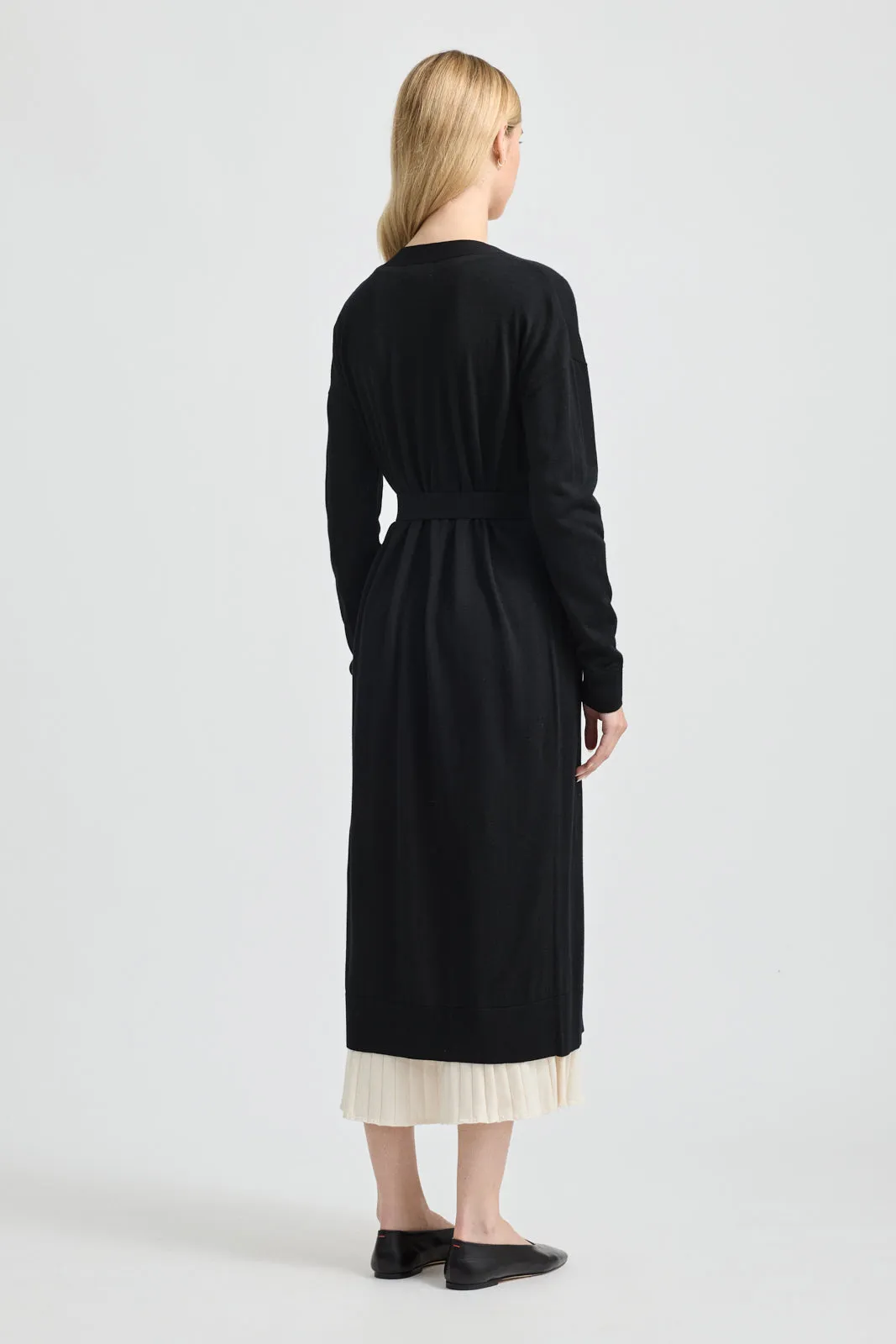 LONG V-CARDIGAN