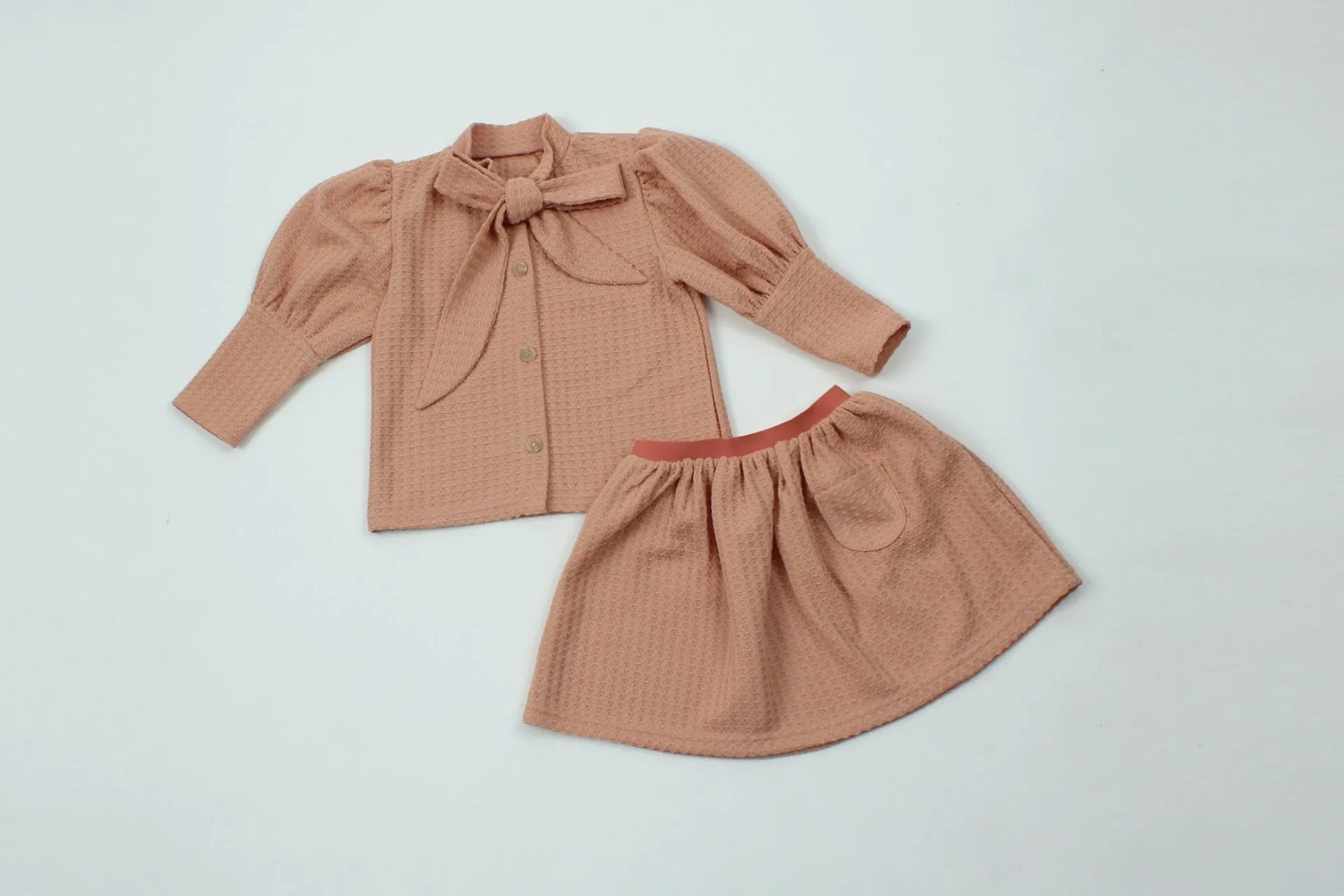 Maple Knit Cardigan & Skirt set _3Colours