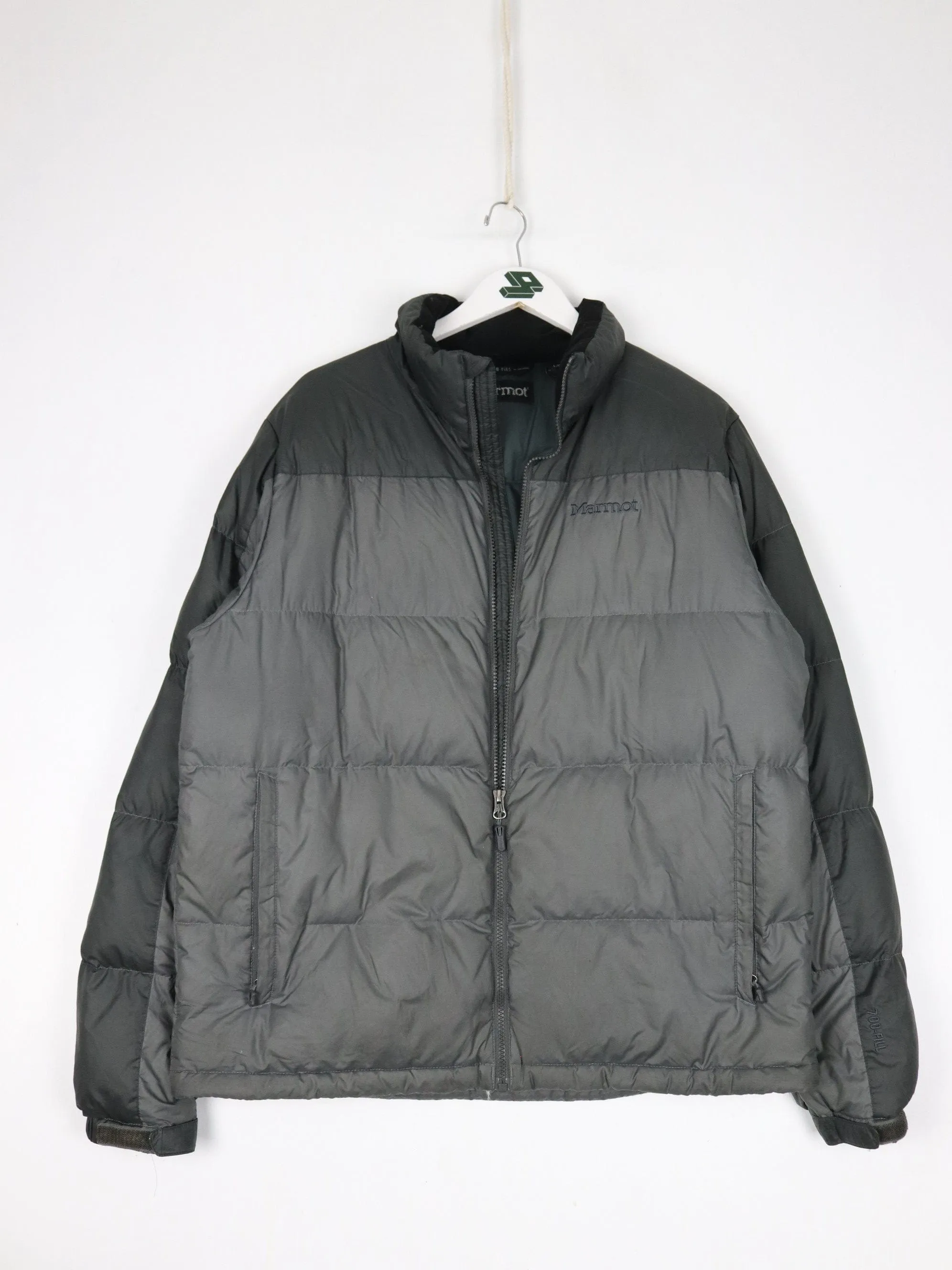 Marmot Jacket Mens Large Grey Puffer Coat 700 Down