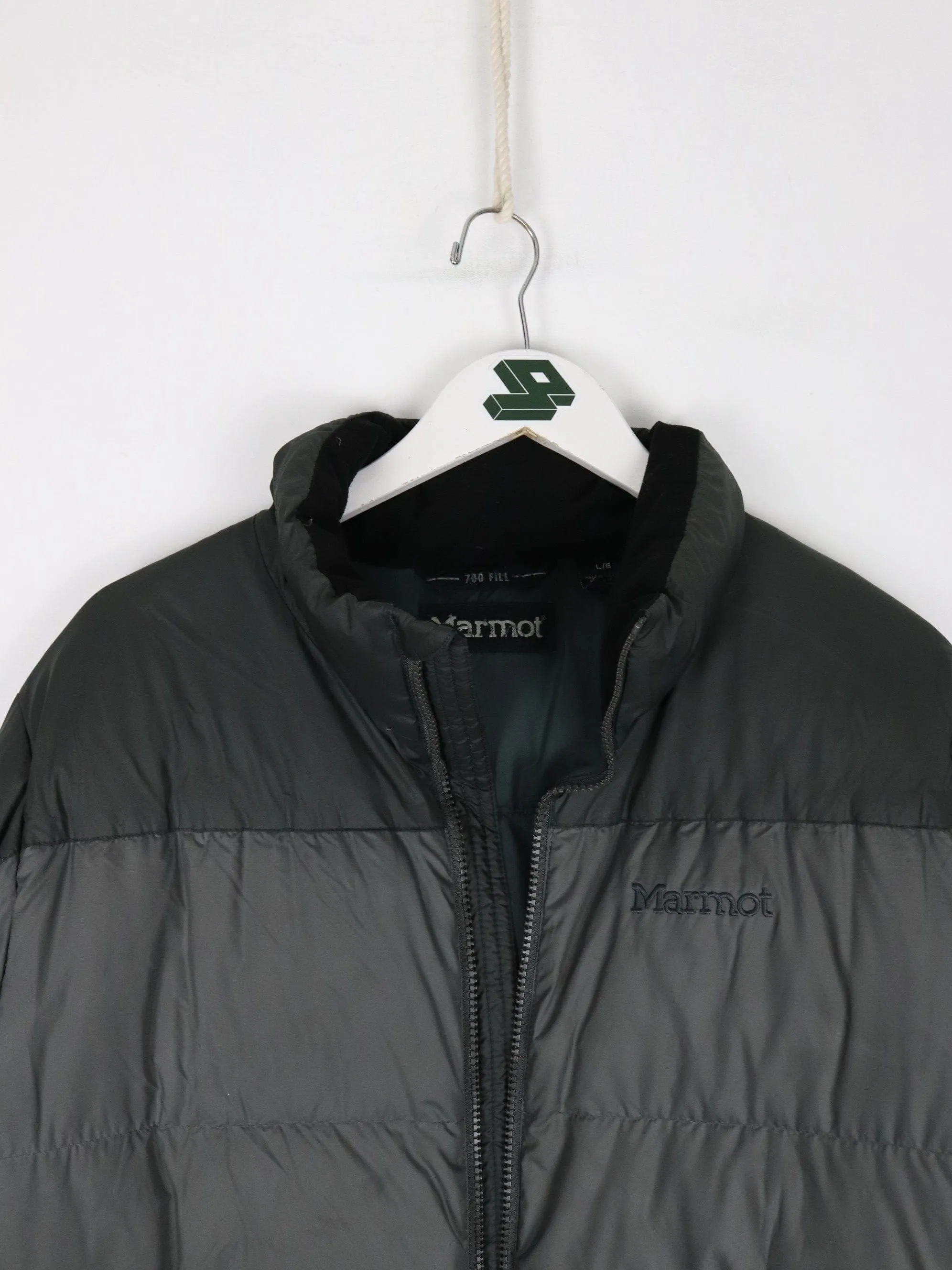 Marmot Jacket Mens Large Grey Puffer Coat 700 Down