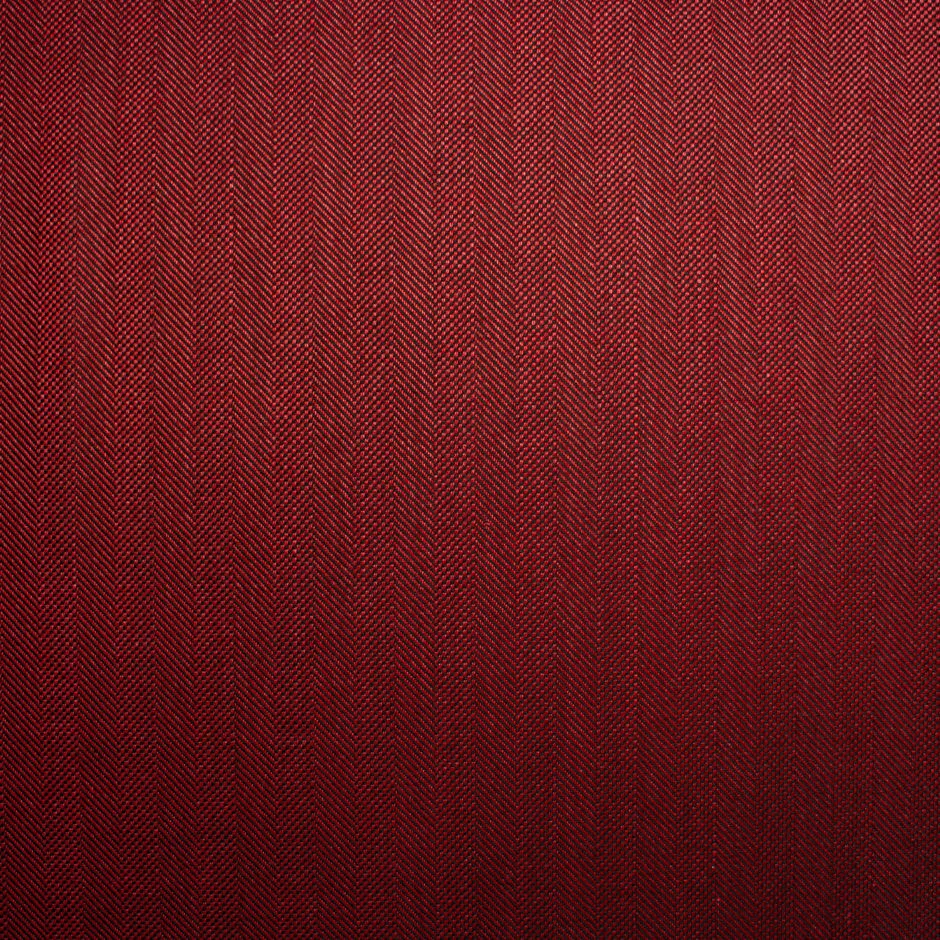 Maroon Wool & Silk Blend Herringbone Suiting