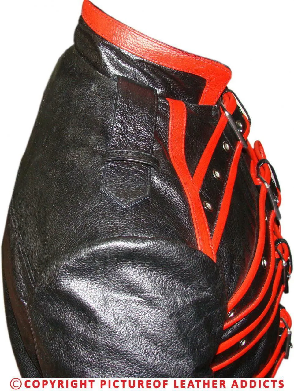 Men’s Black And Red Leather Rockstar Freddie Mercury Jacket Wembley