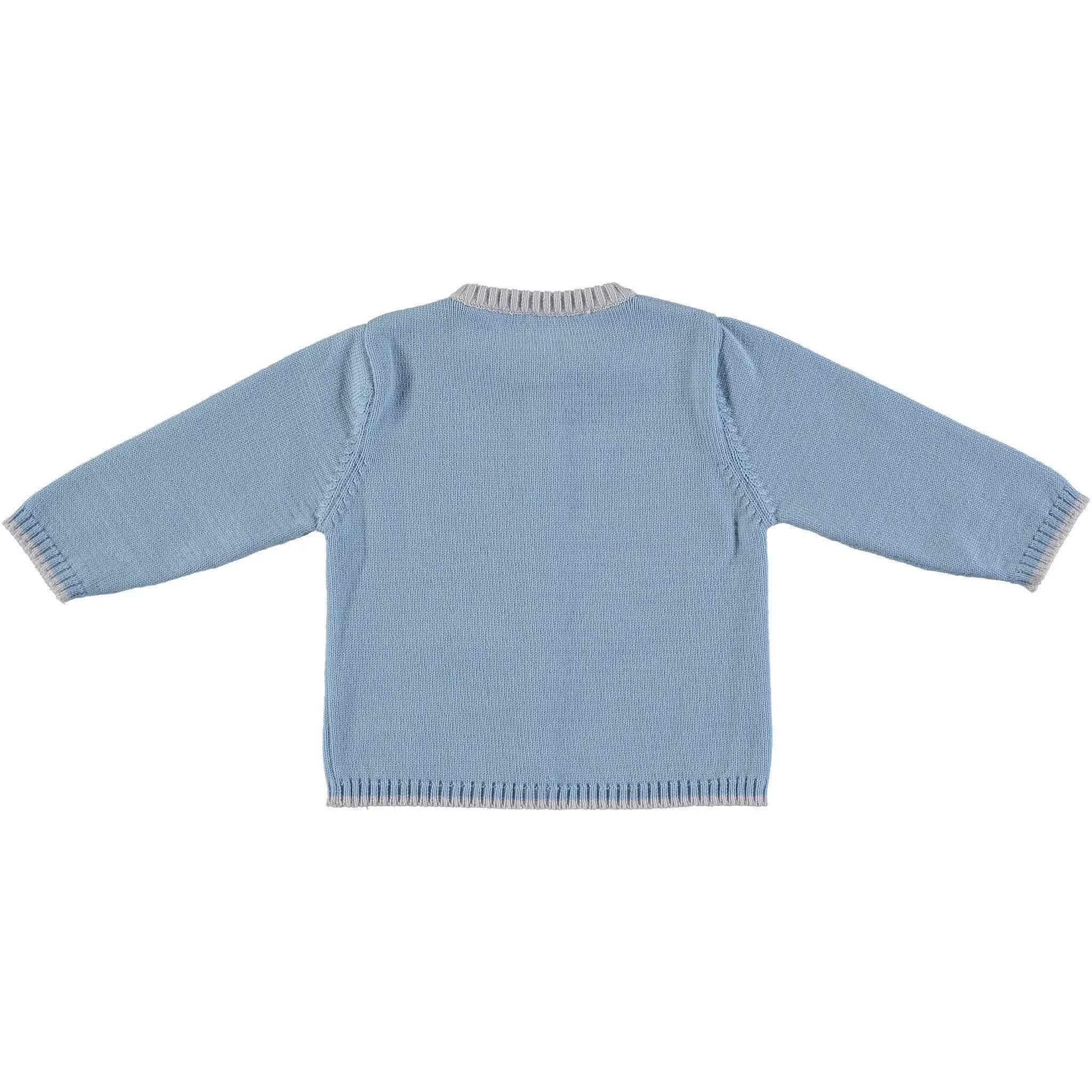 Merino Baby Cardigan - Beau Blue
