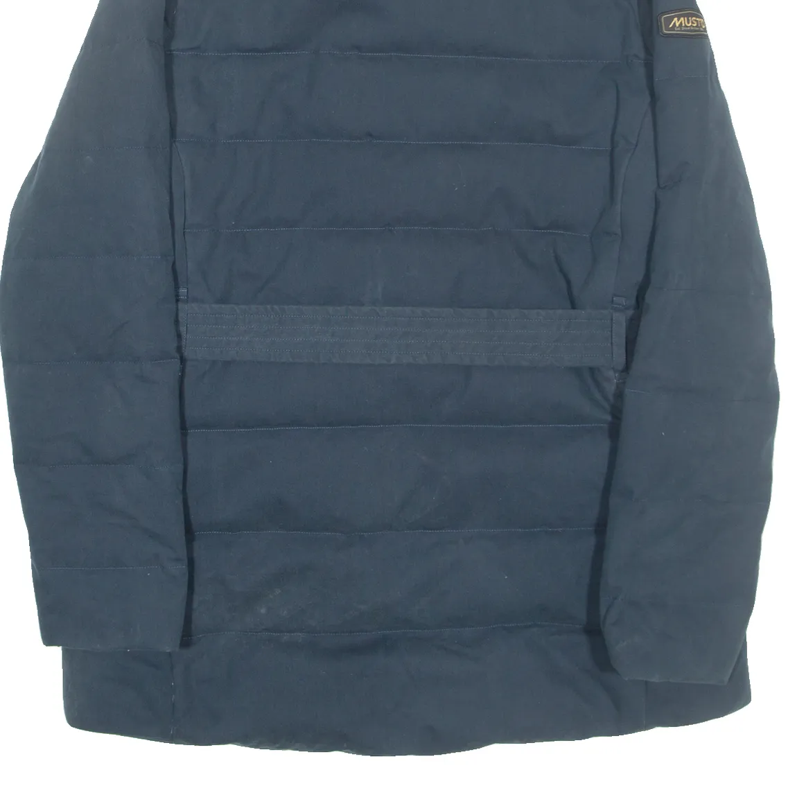 MUSTO Belted Womens Overcoat Coat Blue UK 16