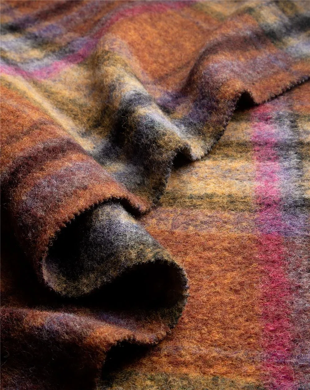 ORGANIC PLAID MOORLANDS (While stock lasts) ~ soft woolwalk fabric