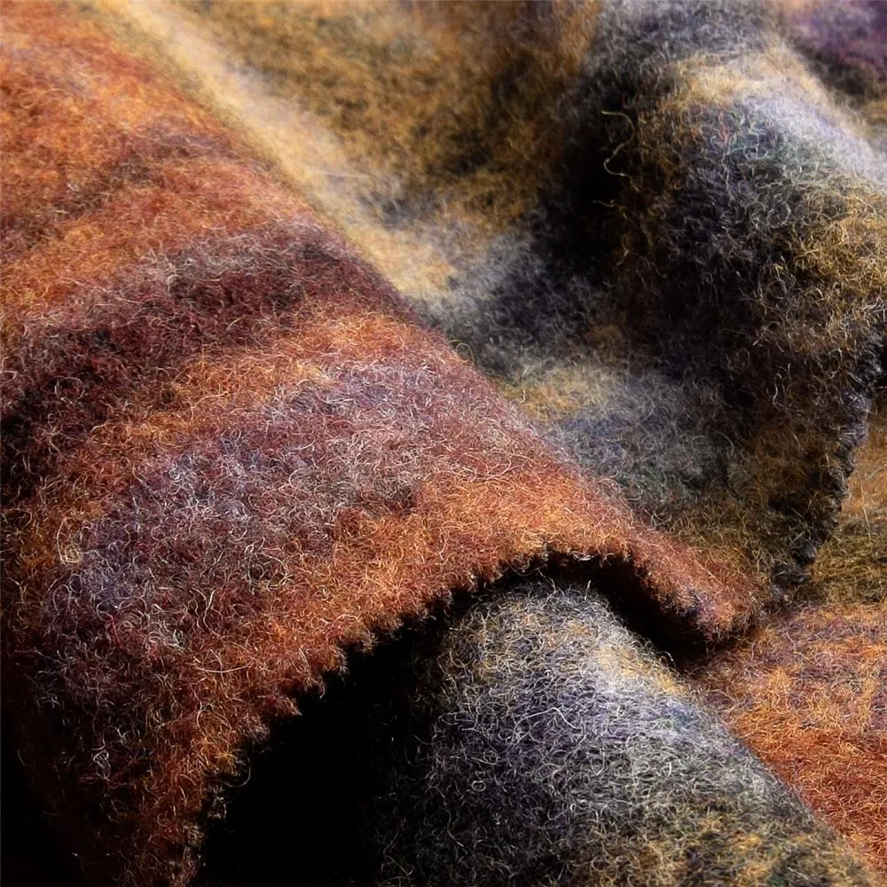 ORGANIC PLAID MOORLANDS (While stock lasts) ~ soft woolwalk fabric