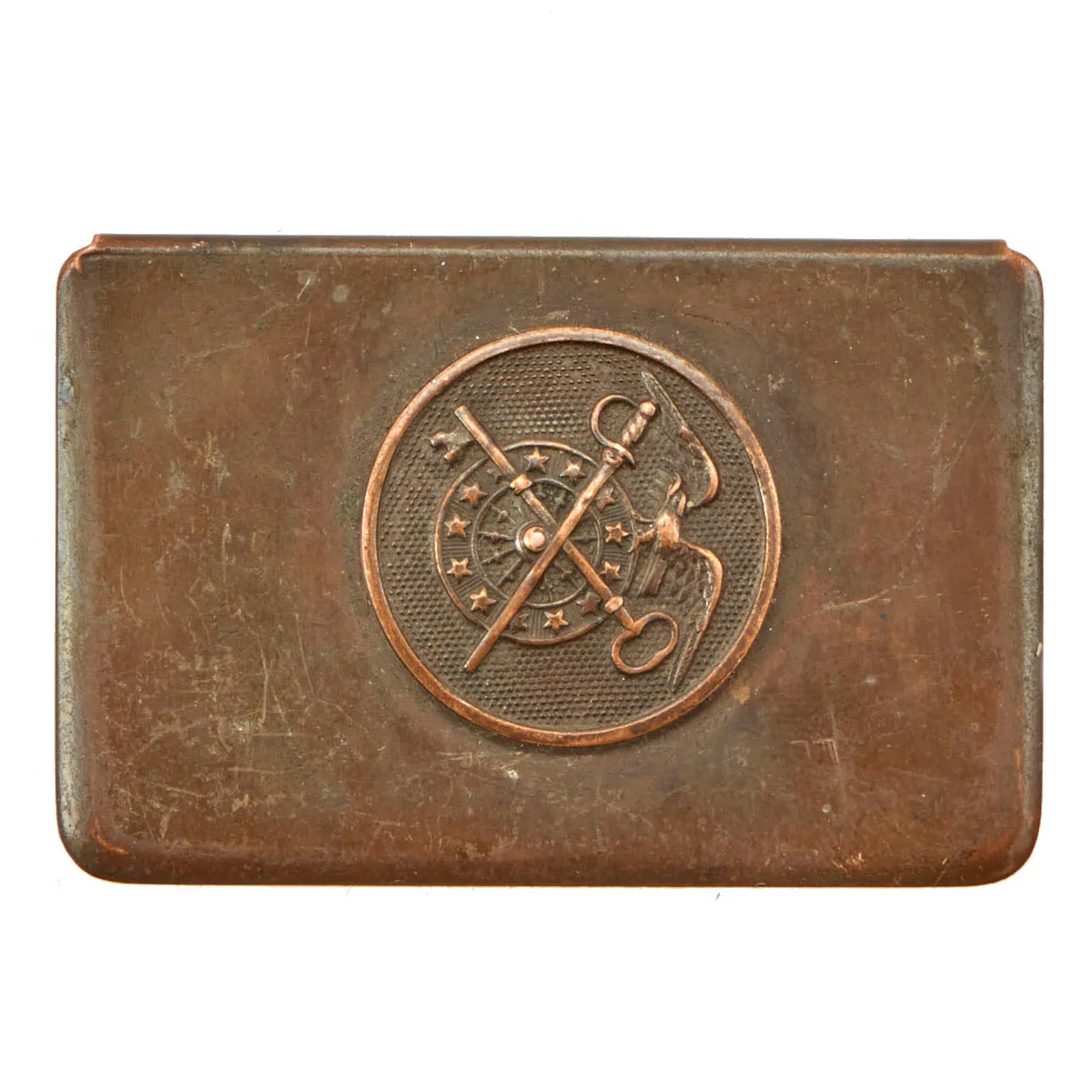 Original WWI Trench Art Match Safe Collection - German French U.S.