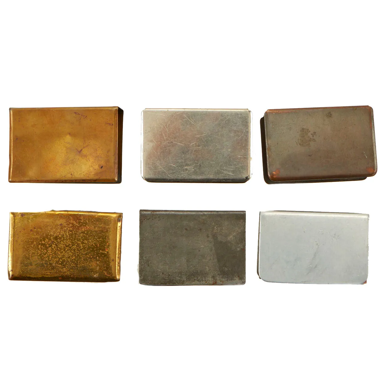Original WWI Trench Art Match Safe Collection - German French U.S.