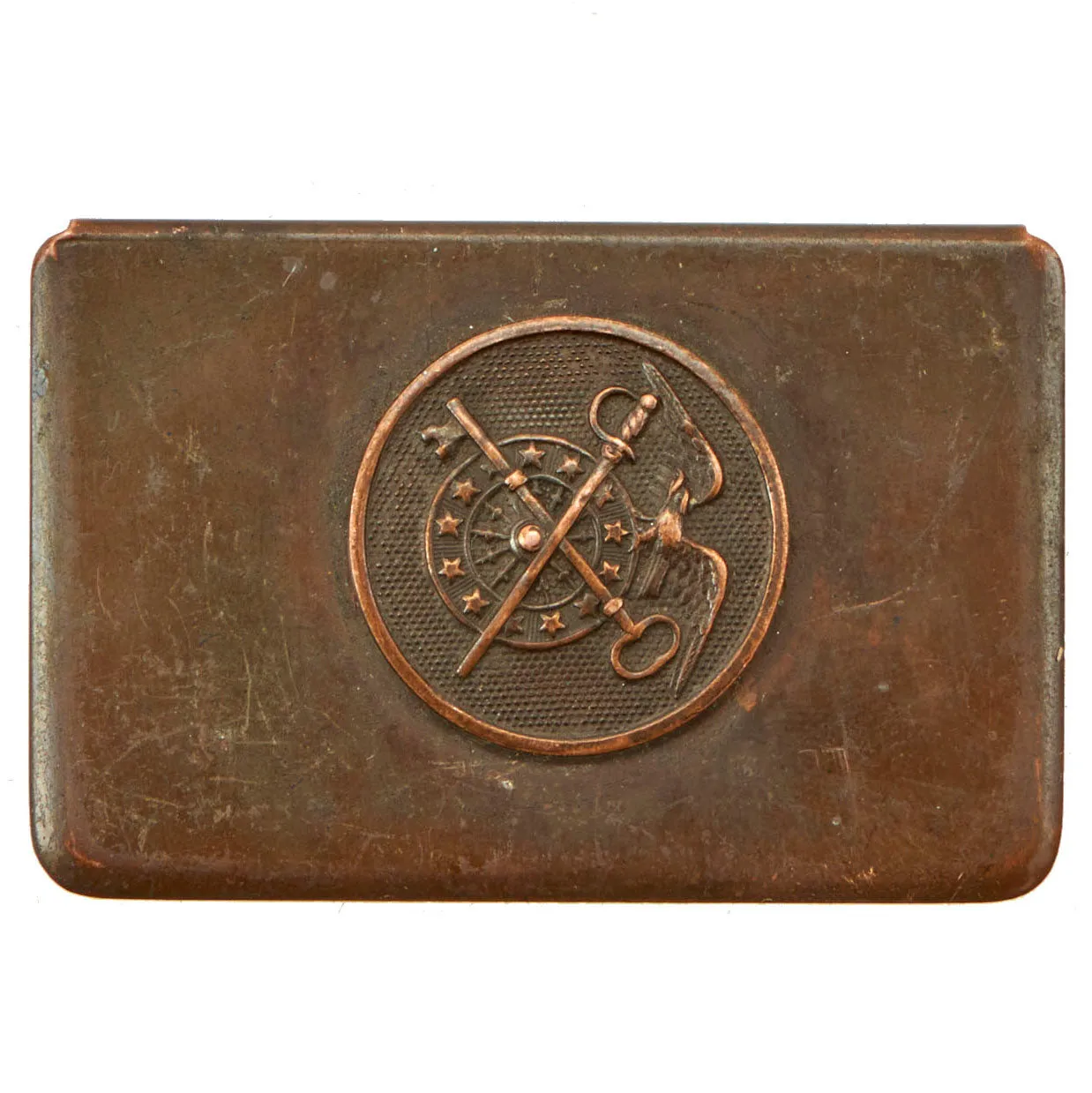 Original WWI Trench Art Match Safe Collection - German French U.S.