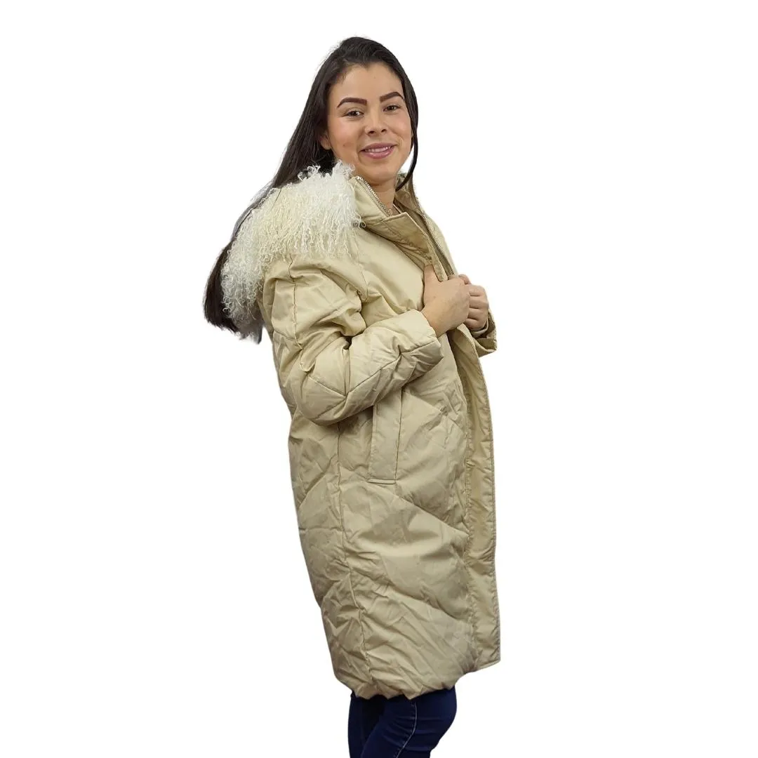 Parka Vero Moda Beige Style CARAMEL L/S DOWN COAT(VMC-AL)