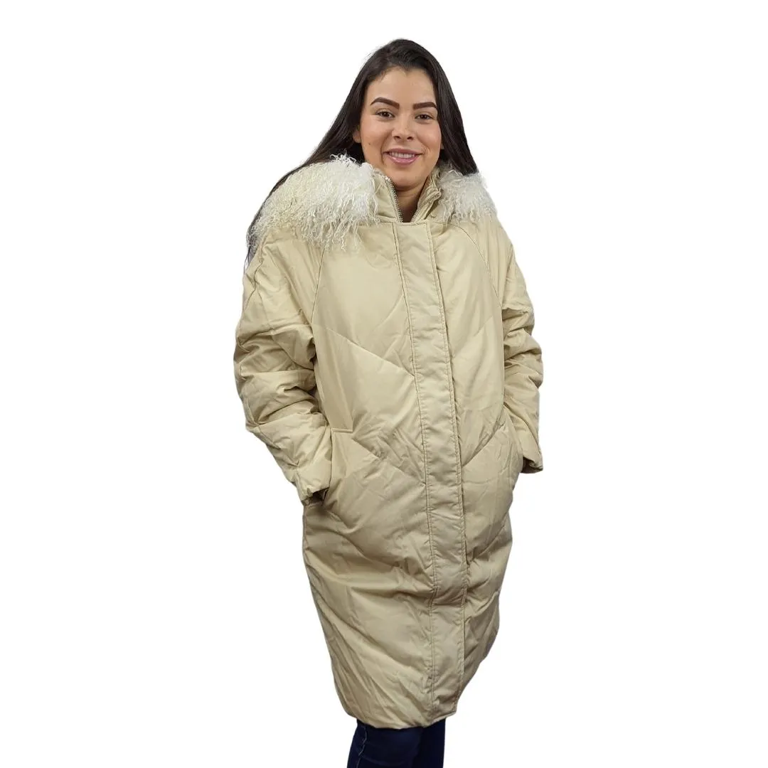 Parka Vero Moda Beige Style CARAMEL L/S DOWN COAT(VMC-AL)